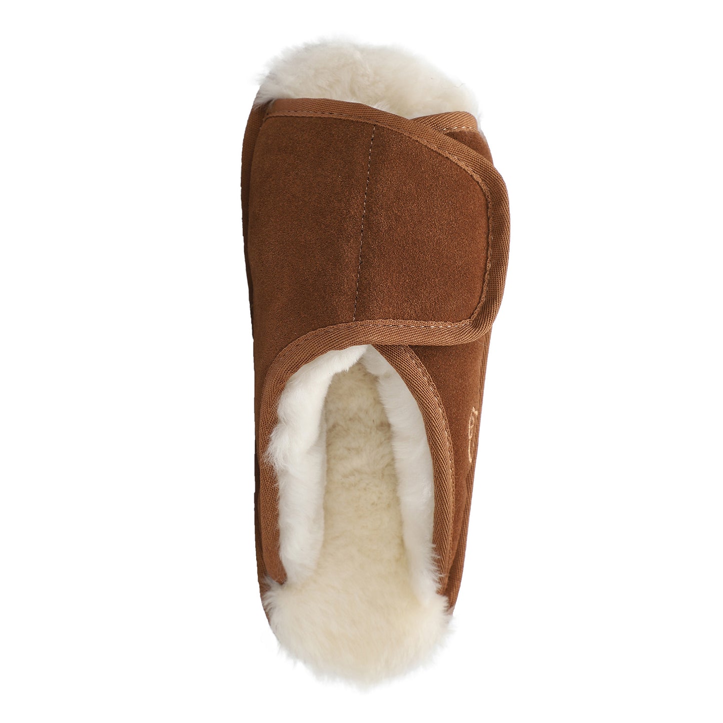 Peltz Shoes Men's Lamo APMA Slide Wrap Slipper CHESTNUT CM2338-CNT