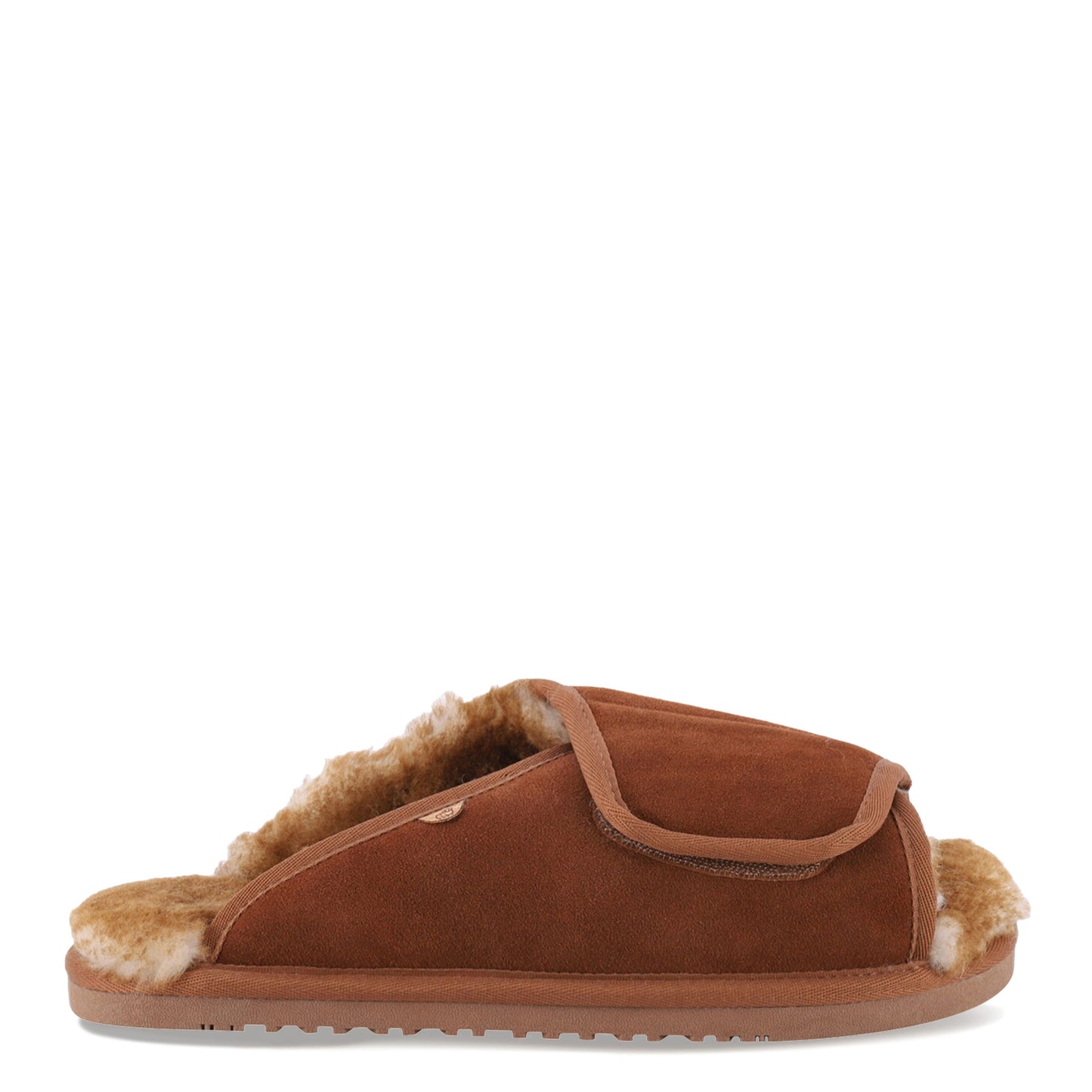 Peltz Shoes Men's Lamo APMA Slide Wrap Slipper - Wide Width CHESTNUT CM2338WD-CNT