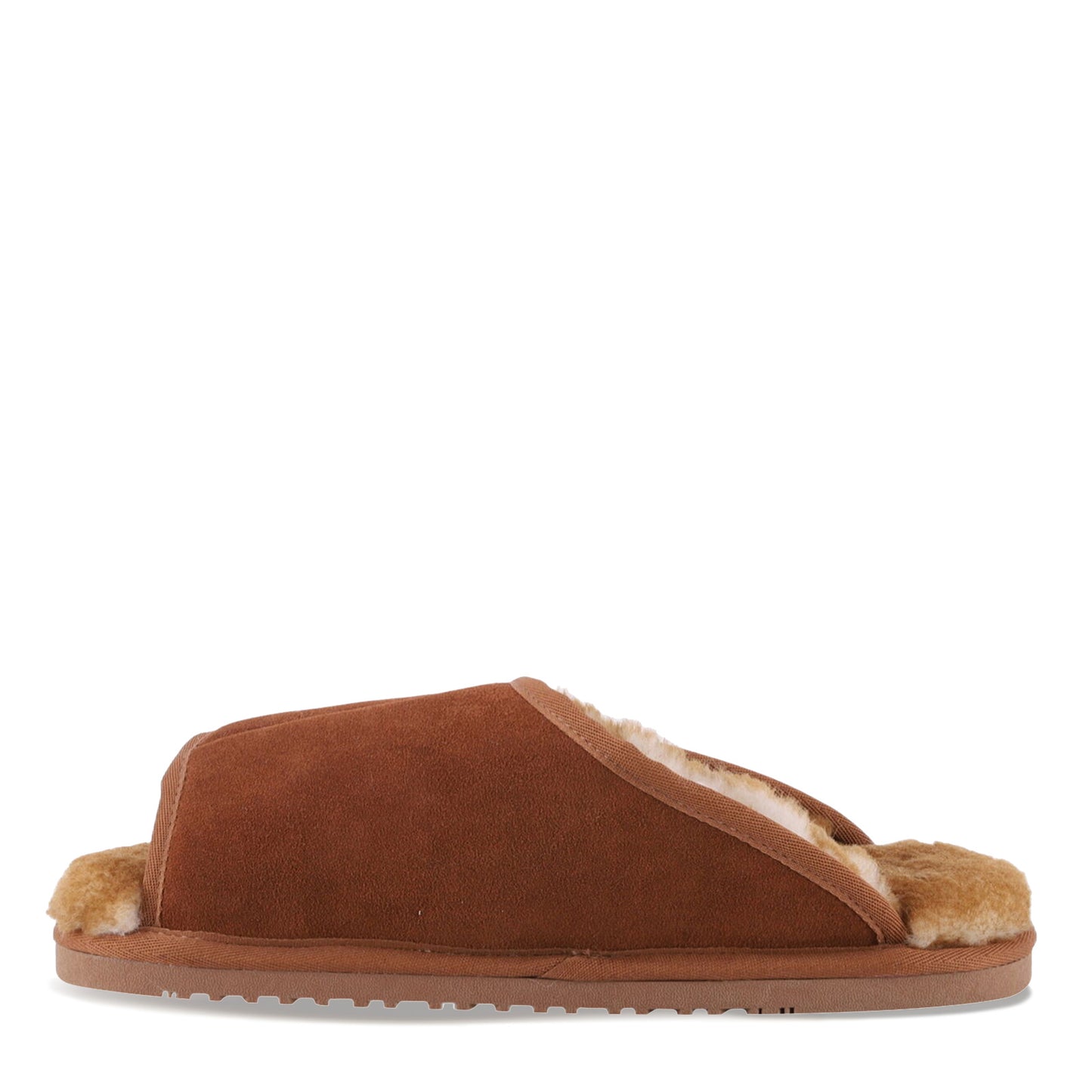 Peltz Shoes Men's Lamo APMA Slide Wrap Slipper - Wide Width CHESTNUT CM2338WD-CNT