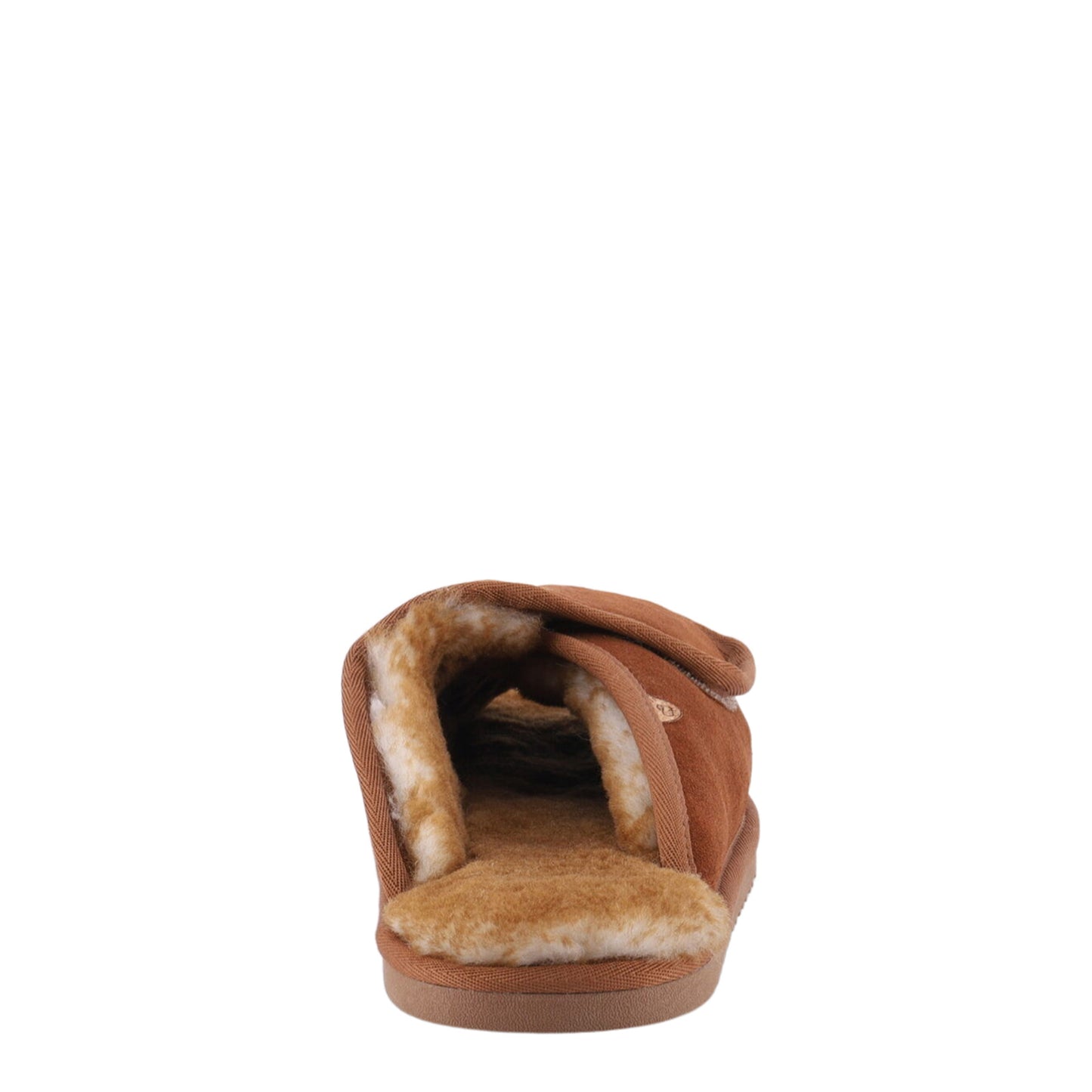 Peltz Shoes Men's Lamo APMA Slide Wrap Slipper - Wide Width CHESTNUT CM2338WD-CNT
