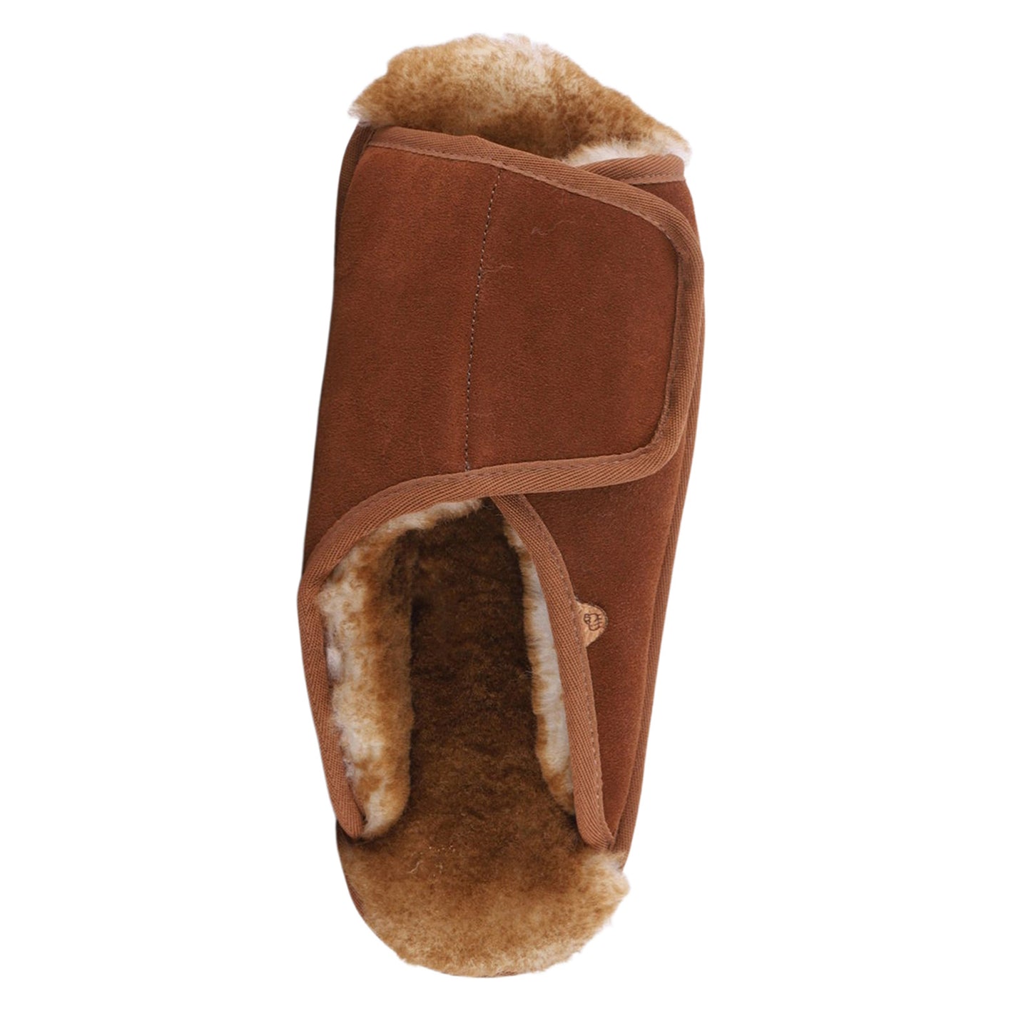 Peltz Shoes Men's Lamo APMA Slide Wrap Slipper - Wide Width CHESTNUT CM2338WD-CNT