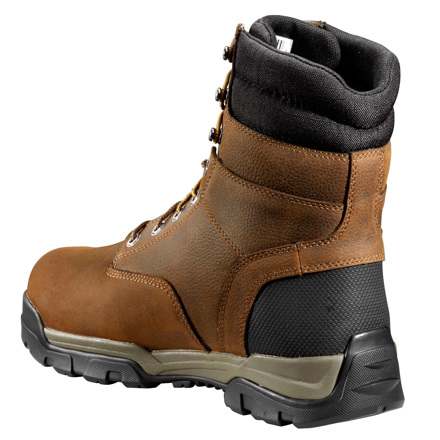 Peltz Shoes Men's Carhartt Ground Force WP INS 8 in Soft Toe Boot BROWN CME8047
