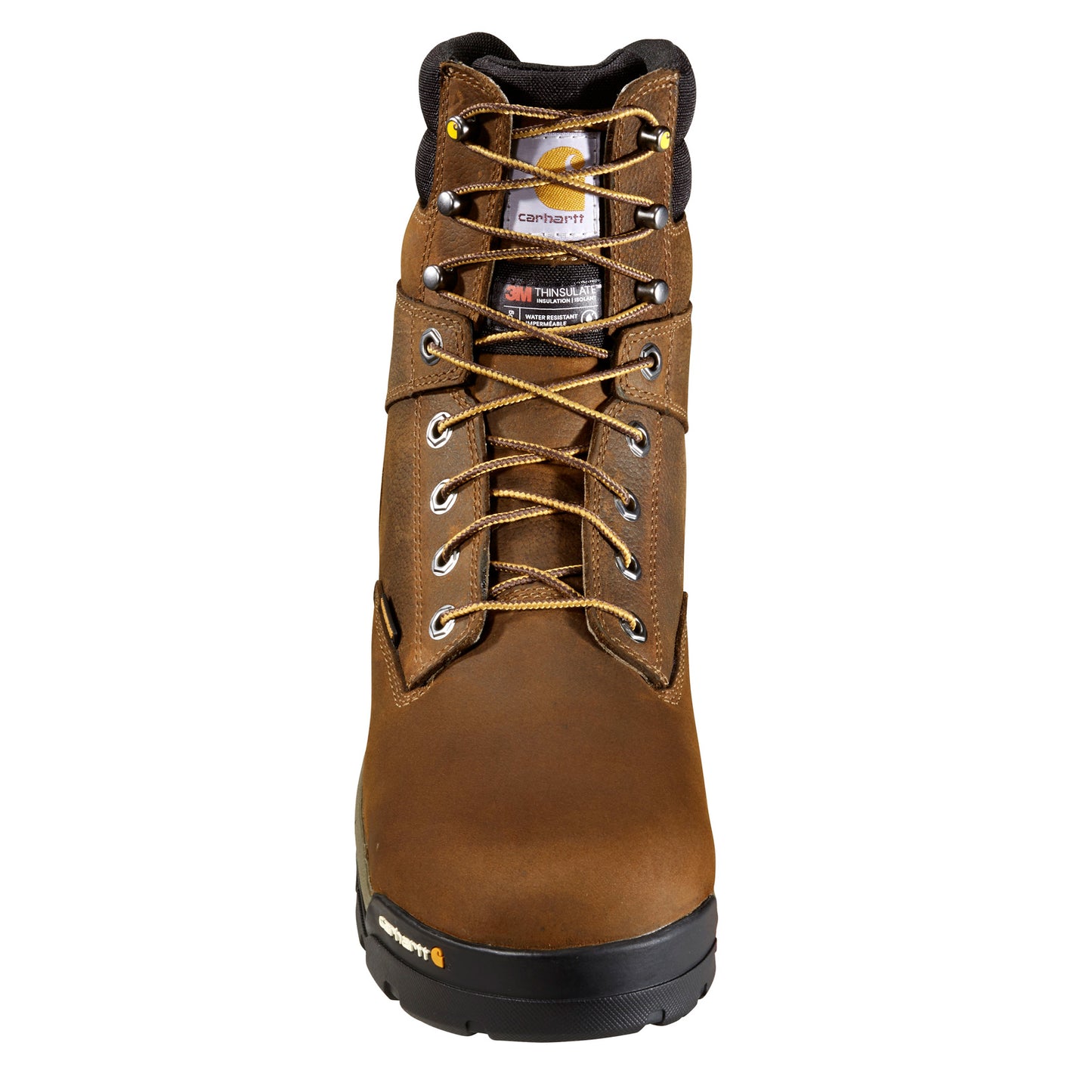 Peltz Shoes Men's Carhartt Ground Force WP INS 8 in CT Boot BROWN CME8347