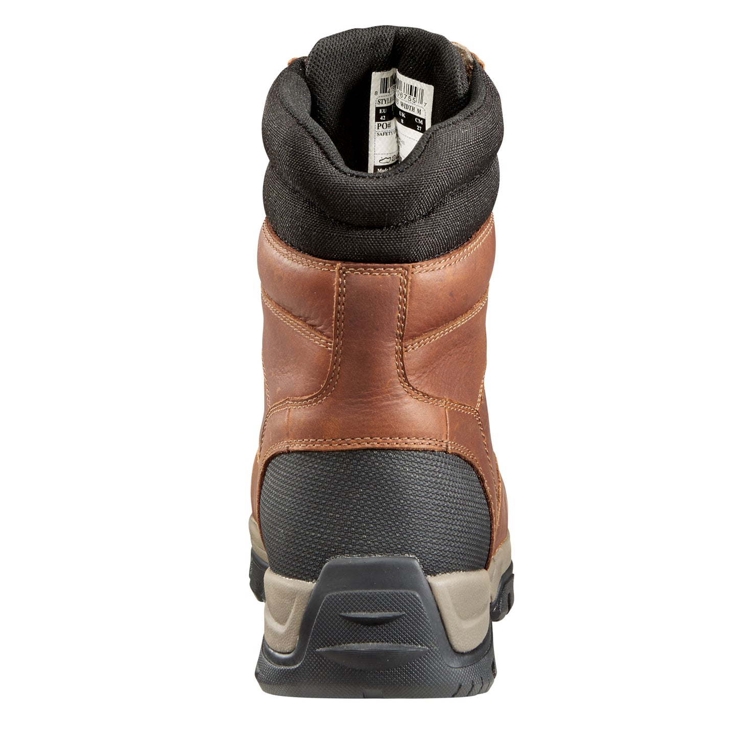 Peltz Shoes Men's Carhartt Ground Force WP 8 in CT Boot REDDISH BROWN CME8355