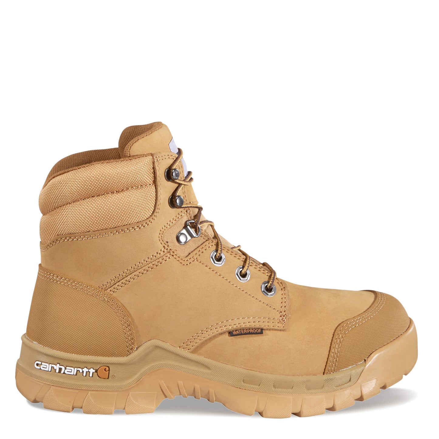 Peltz Shoes Men's Carhartt Rugged Flex WP 6in Soft Toe Work Boot WHEAT CMF6056