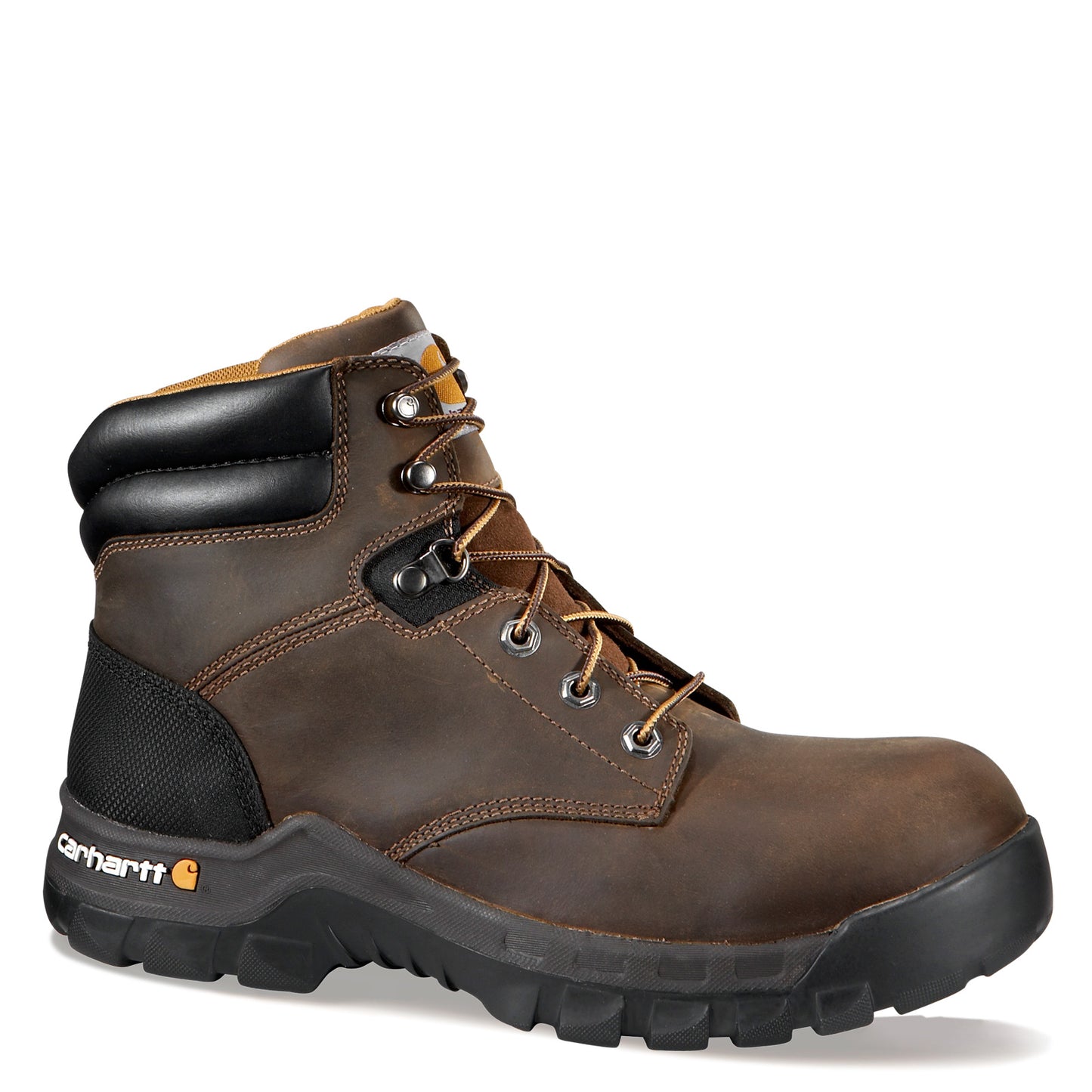 Peltz Shoes Men's Carhartt Rugged Flex 6in Soft Toe Work Boot BROWN OILED CMF6066