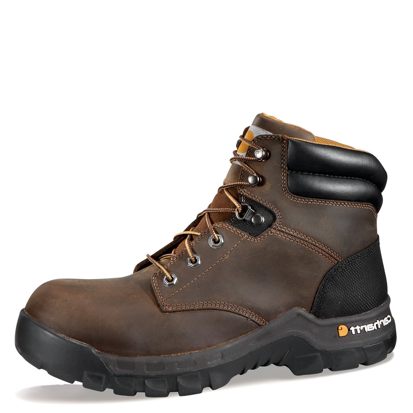 Peltz Shoes Men's Carhartt Rugged Flex 6in Soft Toe Work Boot BROWN OILED CMF6066