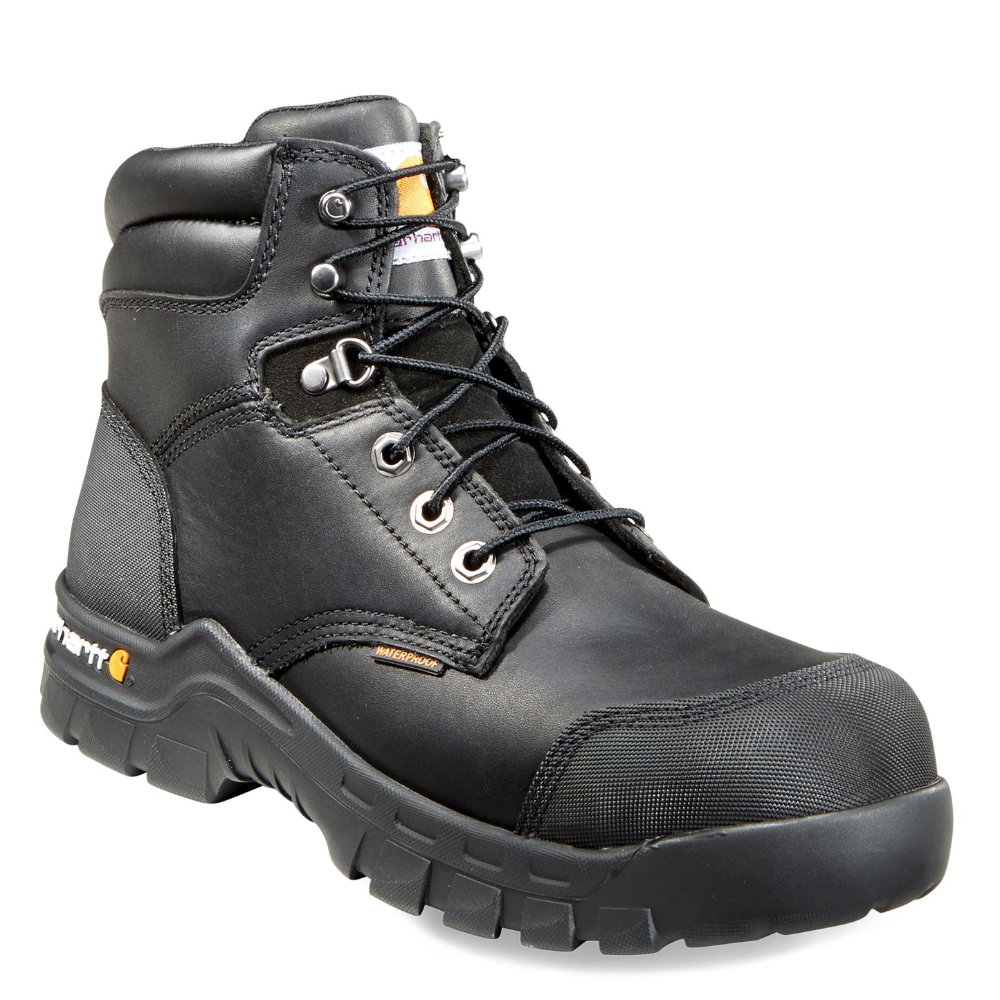 Peltz Shoes Men's Carhartt Rugged Flex WP 6in Composite Toe Boot BLACK CMF6371