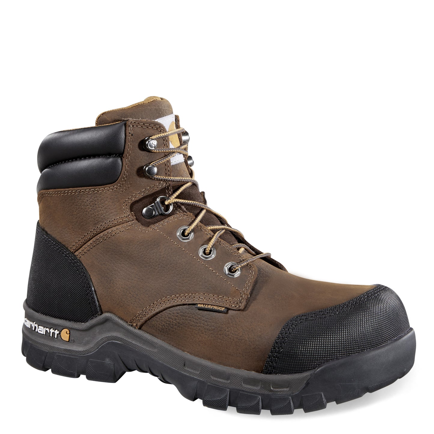Peltz Shoes Men's Carhartt Rugged Flex WP 6in Composite Toe Boot BROWN CMF6380