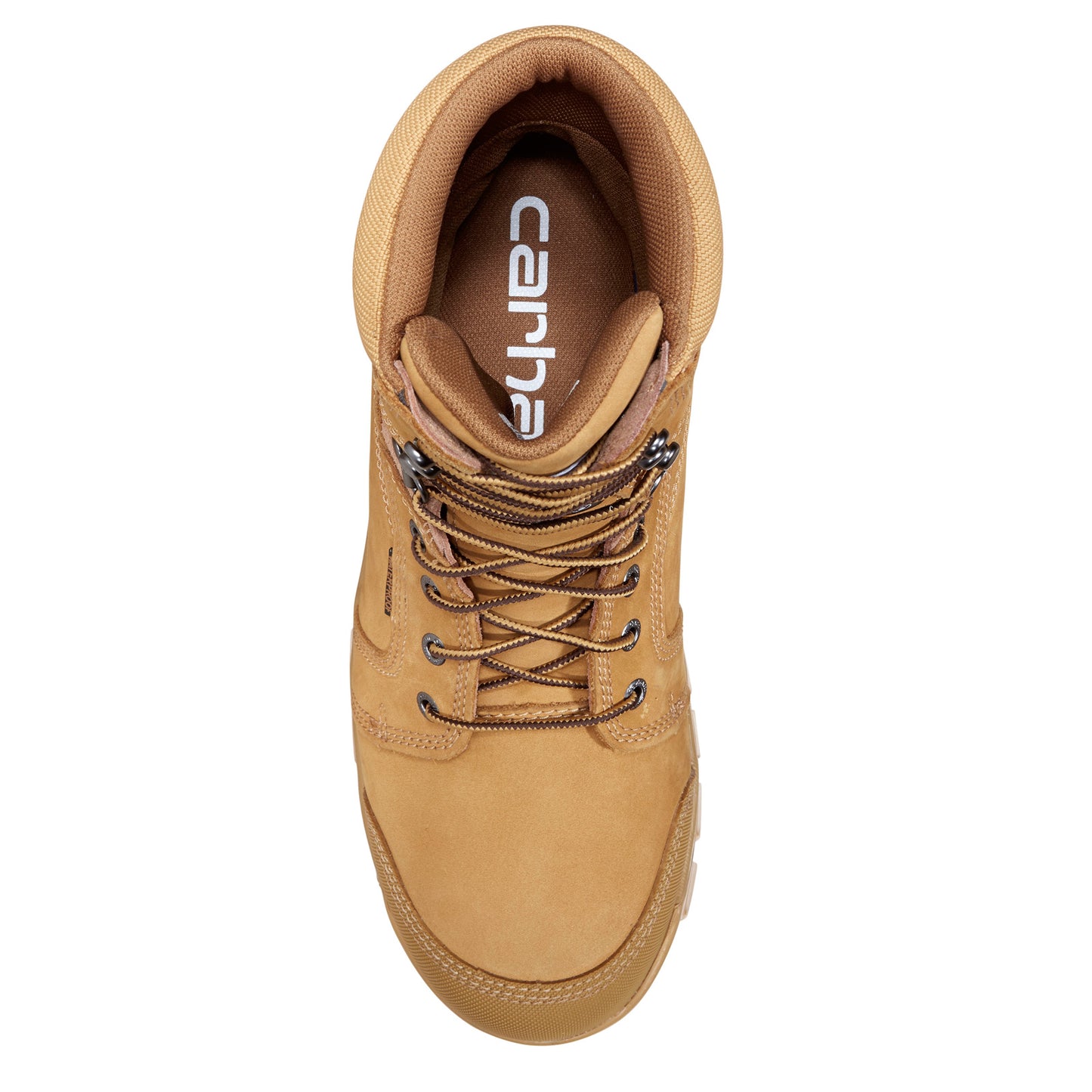 Peltz Shoes Men's Carhartt Rugged Flex WP Ins 8in Soft Toe Work Boot WHEAT CMF8058