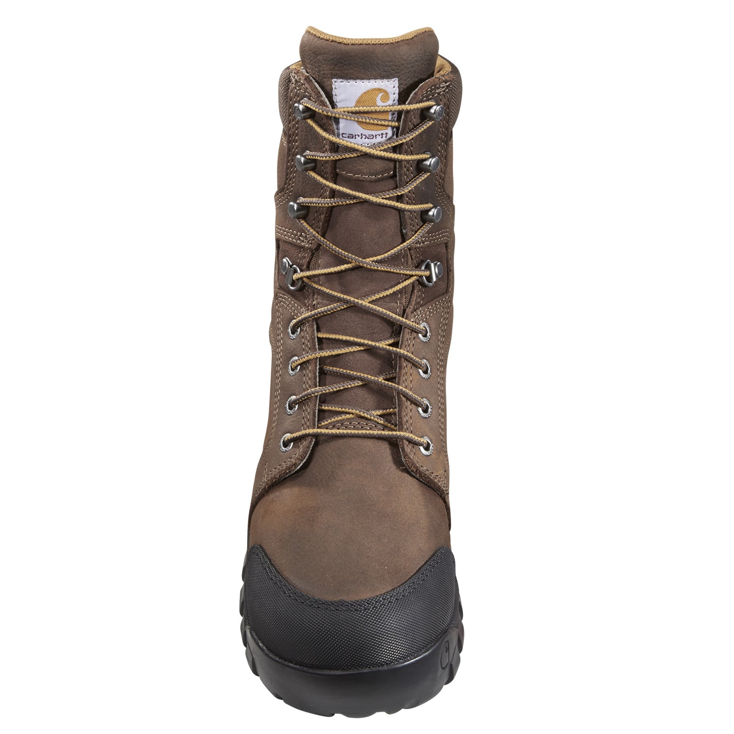 Peltz Shoes Men's Carhartt Rugged Flex WP 8in CT Work Boot BROWN OILED CMF8720