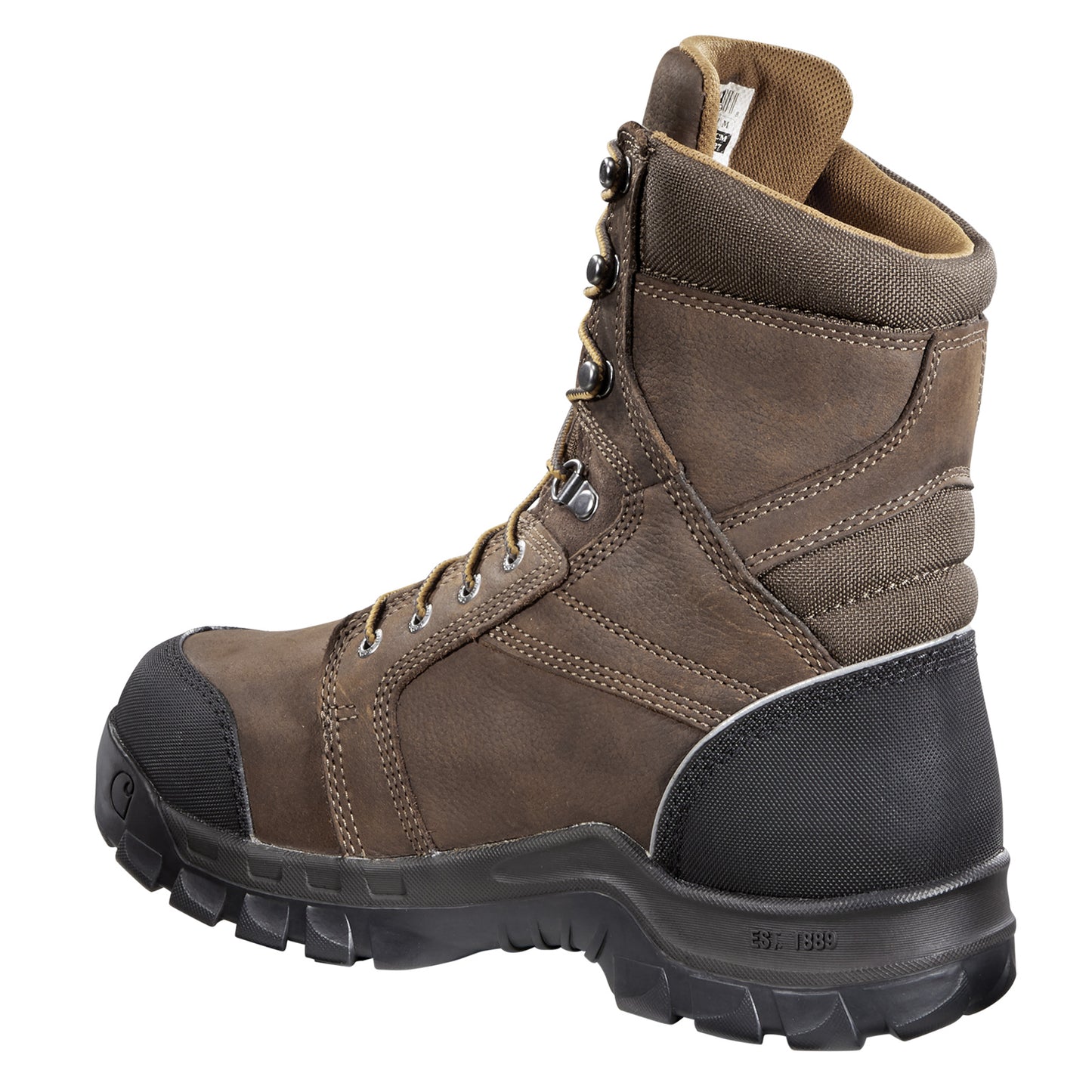 Peltz Shoes Men's Carhartt Rugged Flex WP 8in CT Work Boot BROWN OILED CMF8720