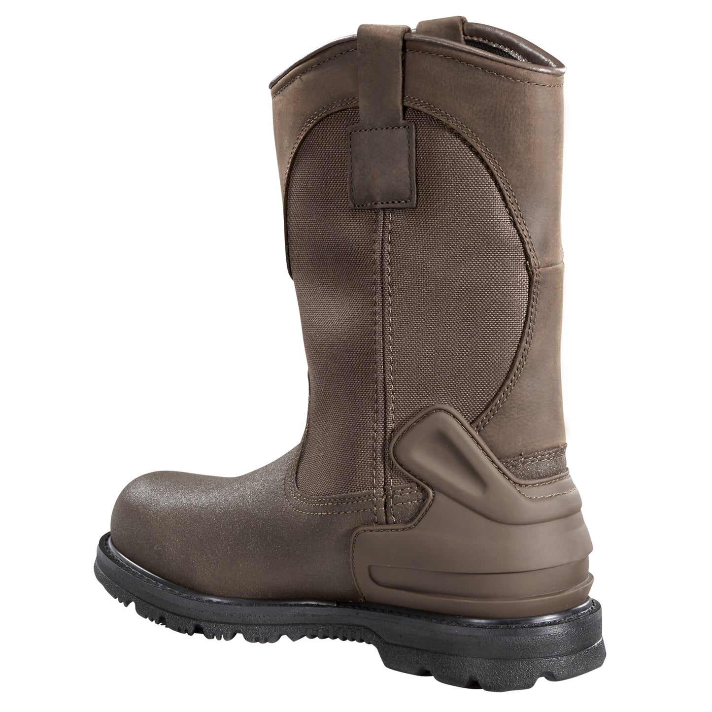 Peltz Shoes Men's Carhartt Heritage WP 11in Steel Toe Wellington Boot DARK BROWN CMP1270