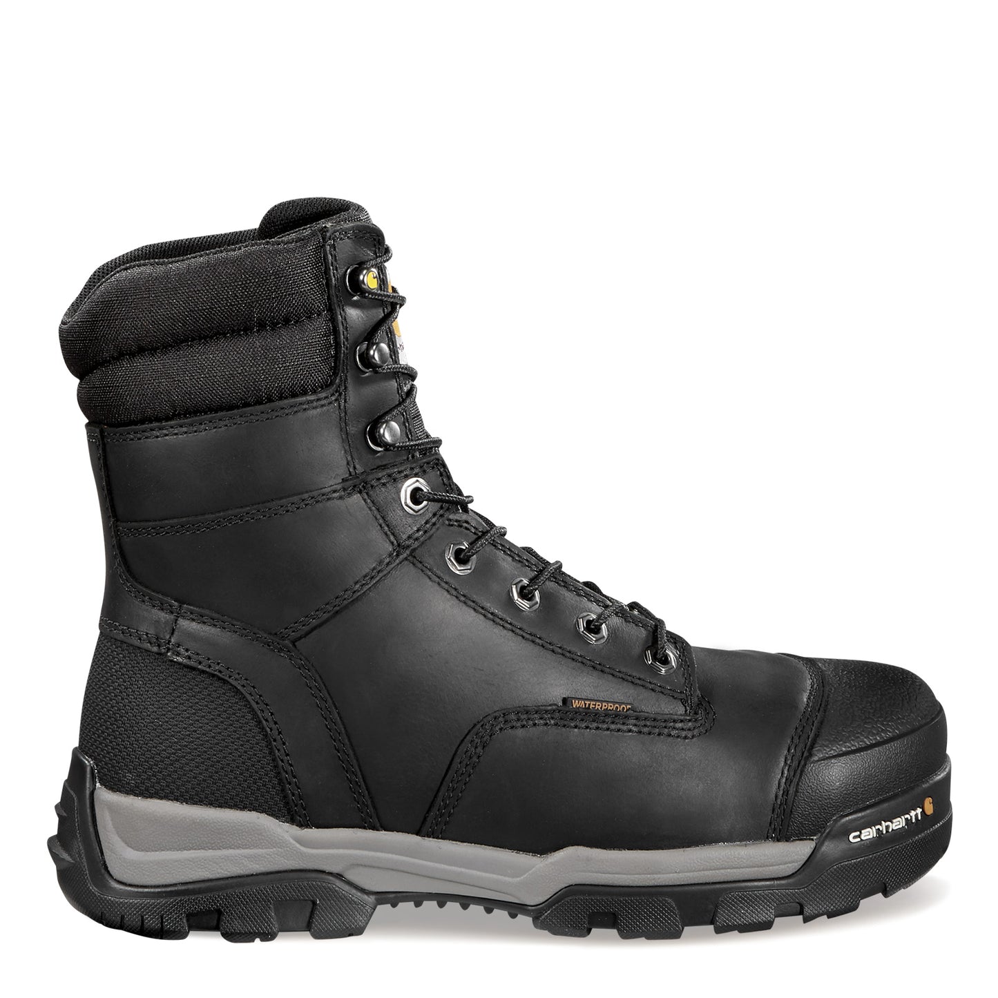 Peltz Shoes Men's Carhartt Ground Force WP INS 8 in CT Boot BLACK CMR8959