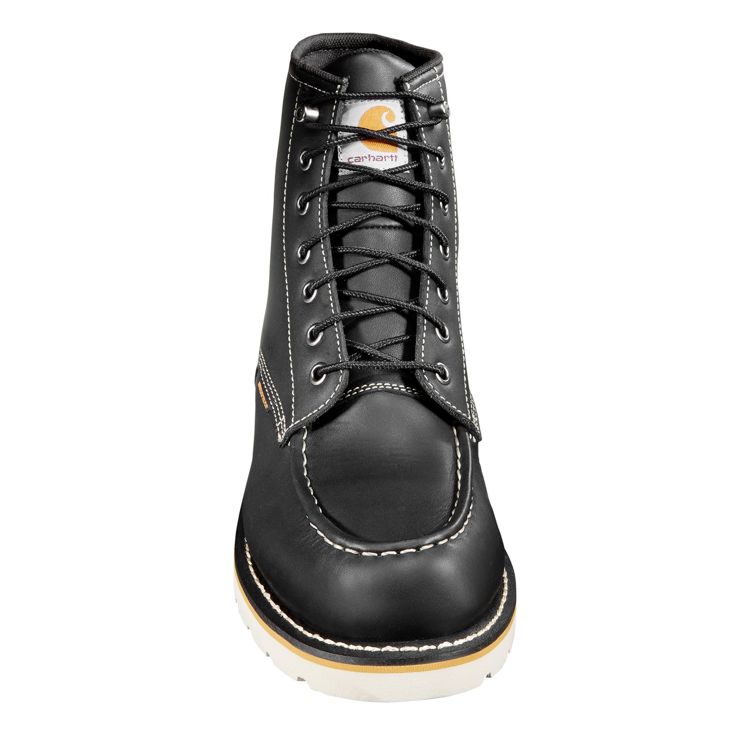 Peltz Shoes Men's Carhartt 6 Inch Waterproof Moc Toe Wedge Work Boot BLACK CMW6191