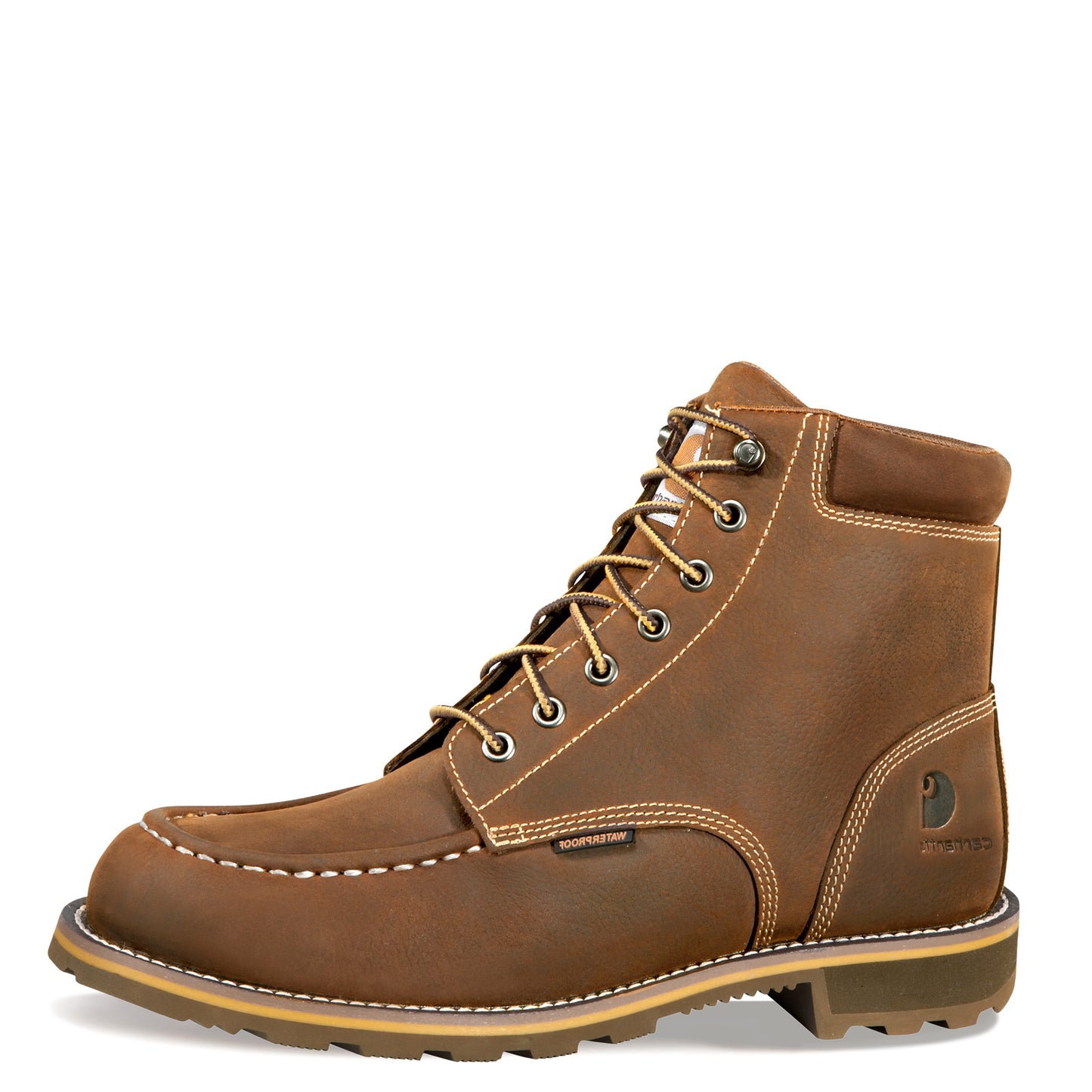 Peltz Shoes Men's Carhartt Traditional Welt 6in WP Moc Toe Boot BROWN CMW6197