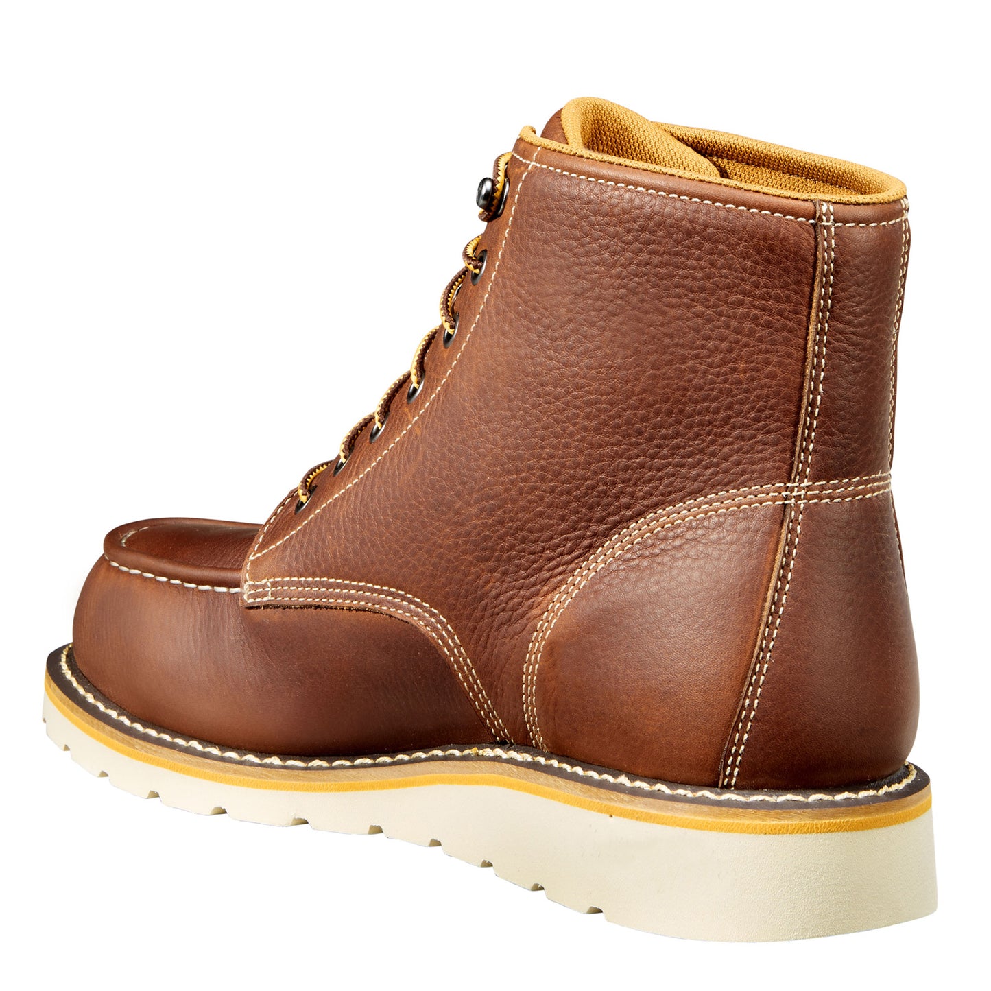 Peltz Shoes Men's Carhartt 6 Inch Waterproof Moc Steel Toe Wedge Work Boot REDDISH BROWN CMW6275