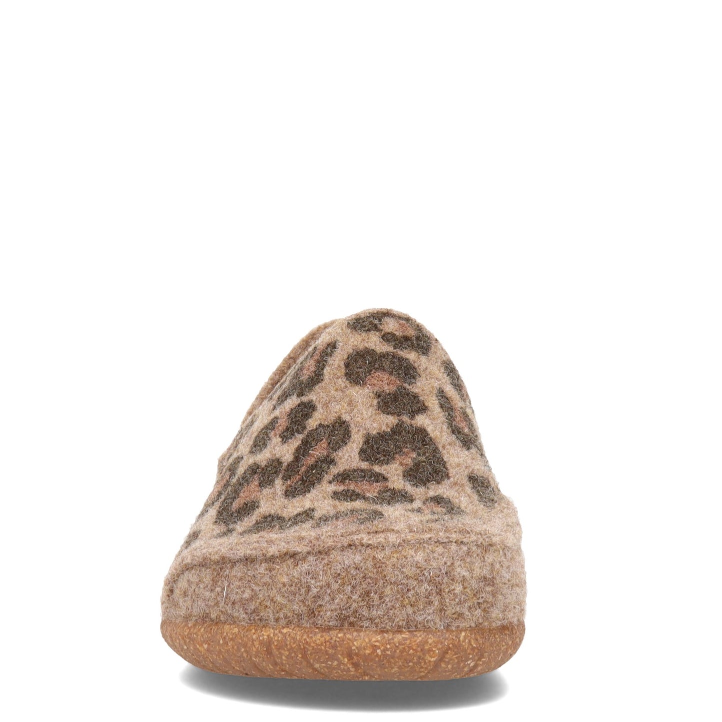 Peltz Shoes Women's Taos Convertawool Slip-On Tan Leopard Wool CNW-3303-TLEW