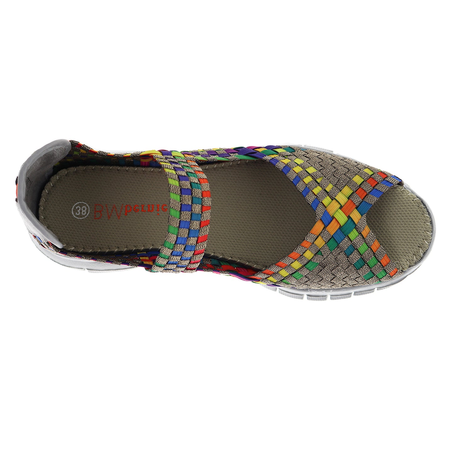 Peltz Shoes Women's Bernie Mev Comfi Sandal BRONZE MULTI COMFI BRONXE MU