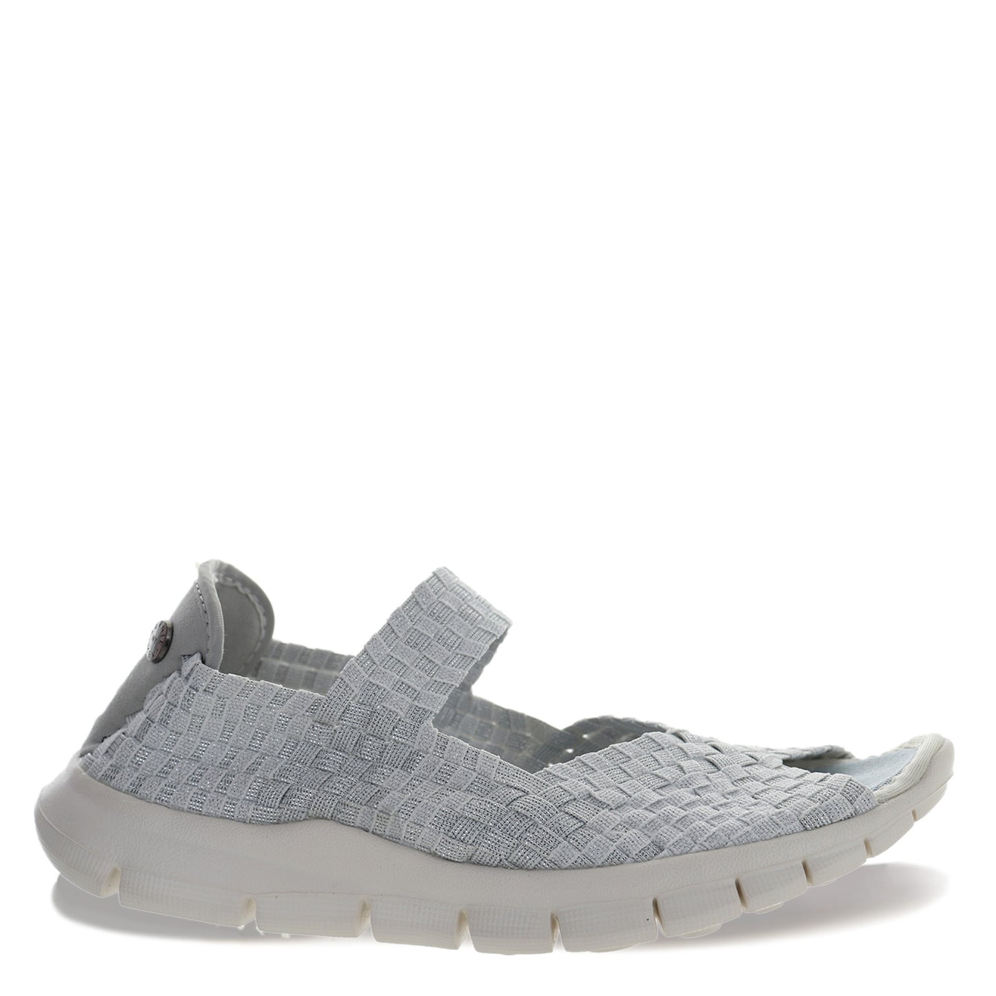 Peltz Shoes Women's Bernie Mev Comfi Sandal WHITE SHIMMER COMFI WHTS