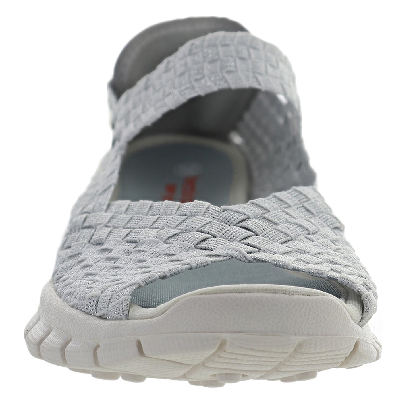 Peltz Shoes Women's Bernie Mev Comfi Sandal WHITE SHIMMER COMFI WHTS
