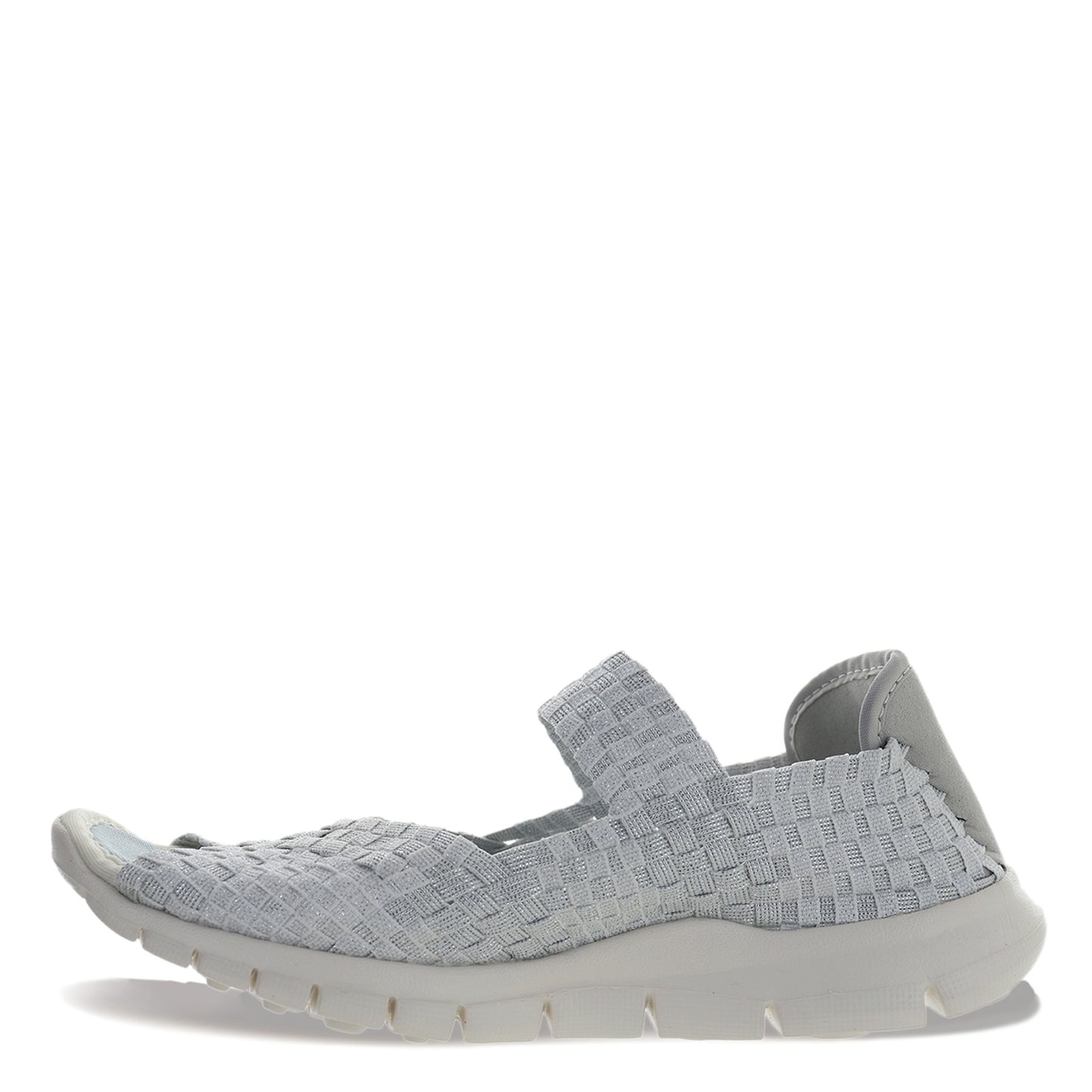 Peltz Shoes Women's Bernie Mev Comfi Sandal WHITE SHIMMER COMFI WHTS
