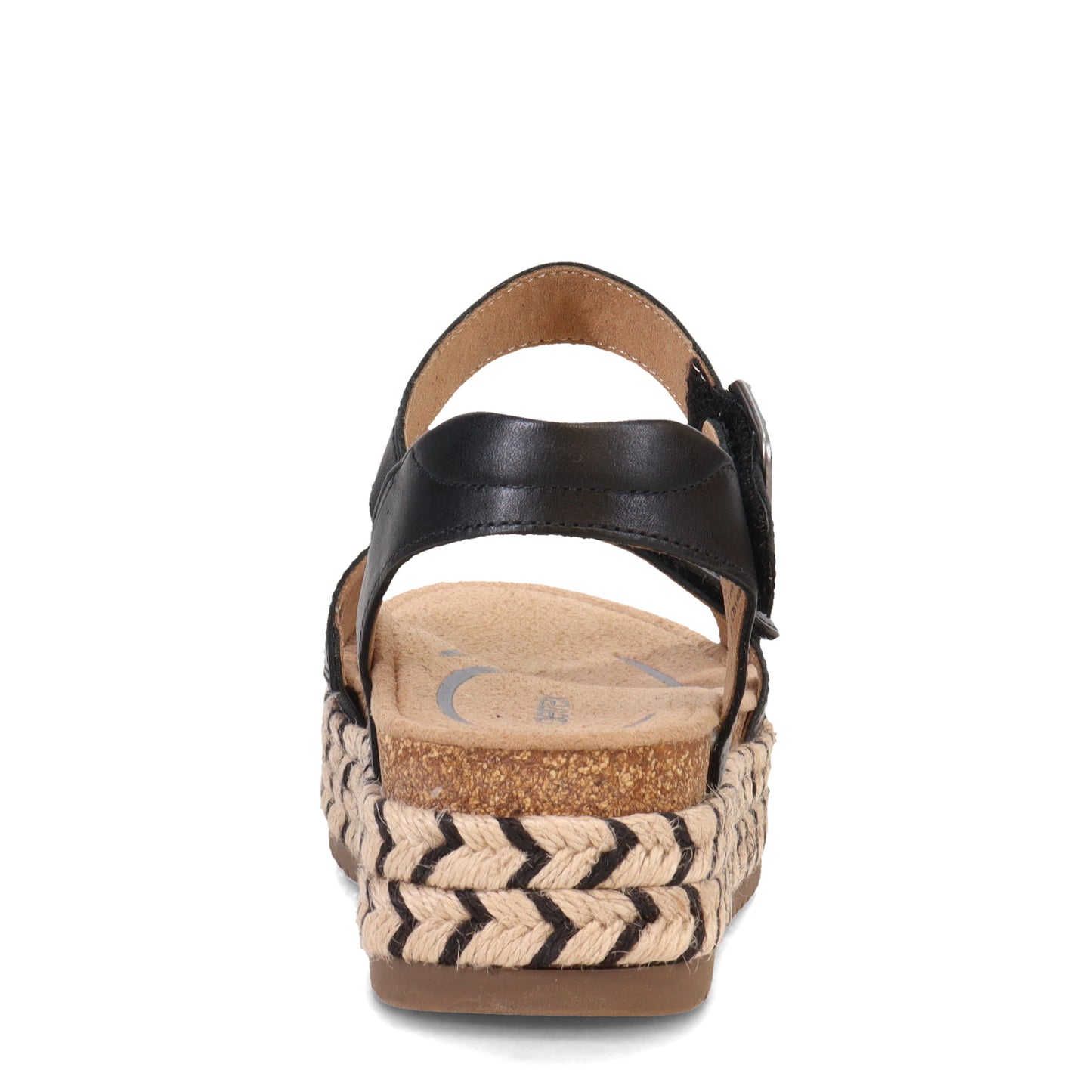 Peltz Shoes Women's Aetrex Paula Sandal BLACK CP150