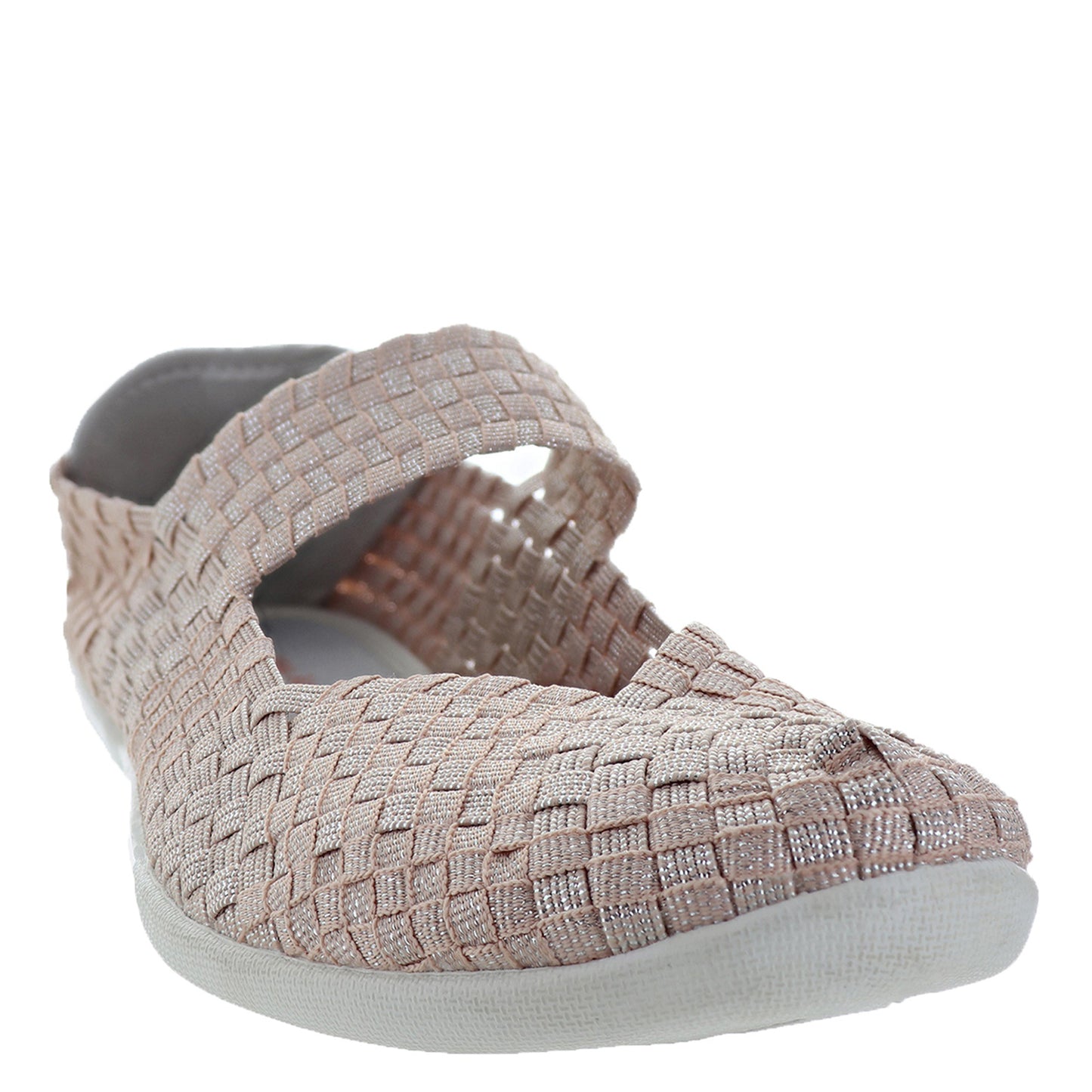 Peltz Shoes Women's Bernie Mev Cuddly Slip-On BLUSH SHIMMER CUDDLY NBS