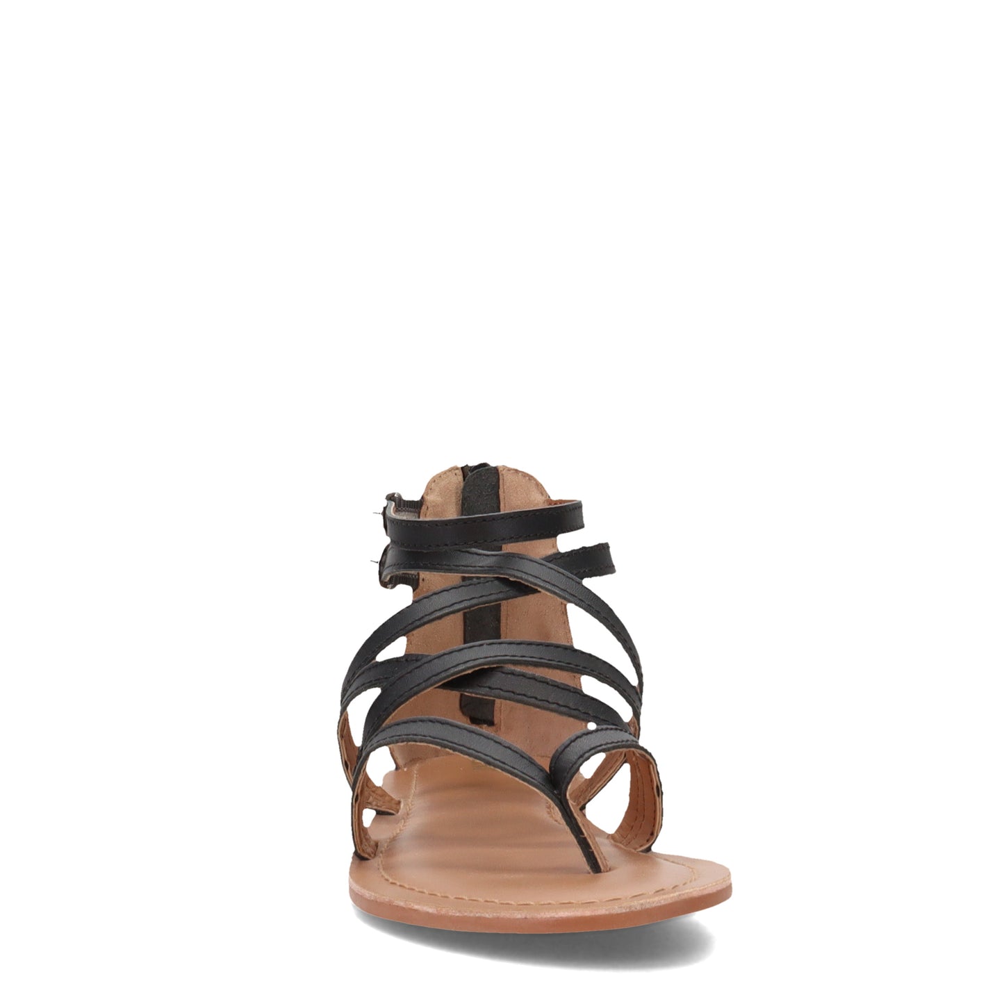 Peltz Shoes Women's Crevo Heather Sandal BLACK CW1325-001