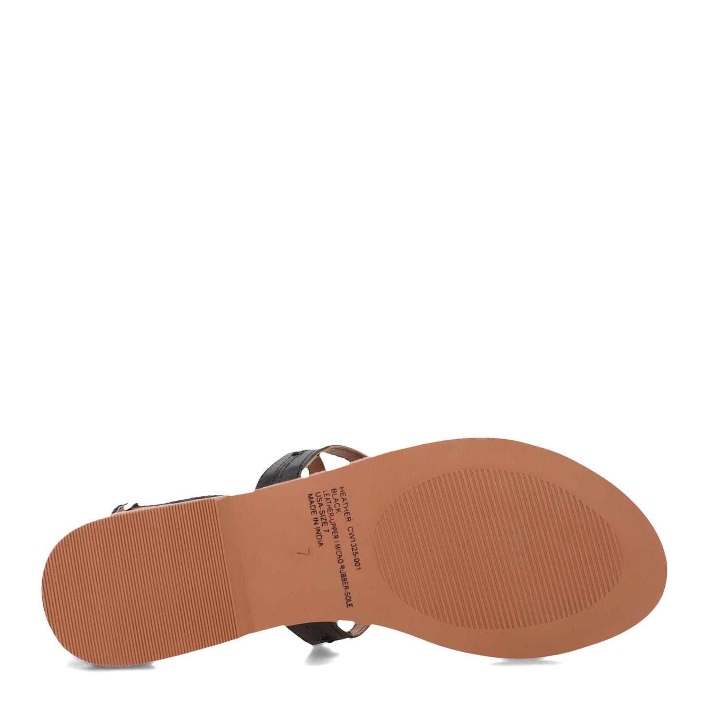 Peltz Shoes Women's Crevo Heather Sandal BLACK CW1325-001