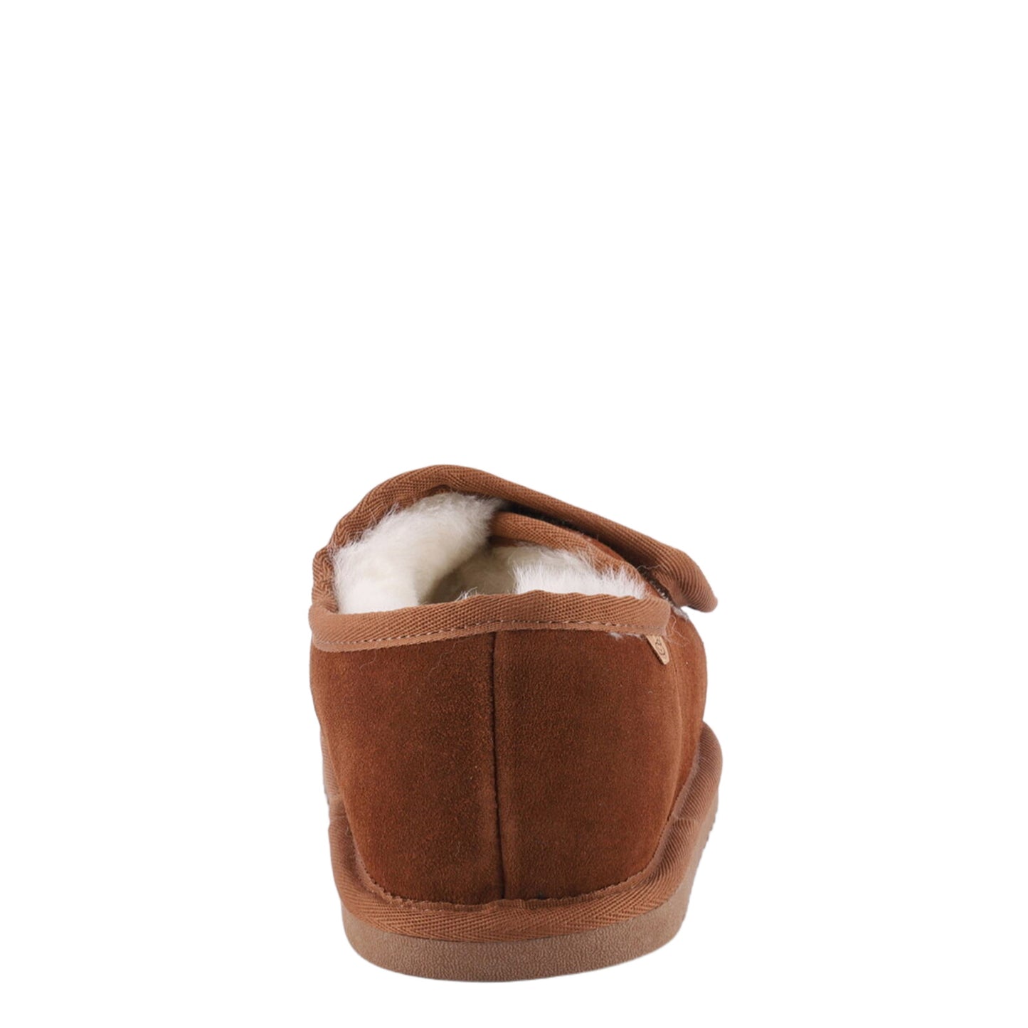 Peltz Shoes Women's Lamo APMA Open Toe Wrap Slipper - Wide Width CHESTNUT CW2337WD-CNT