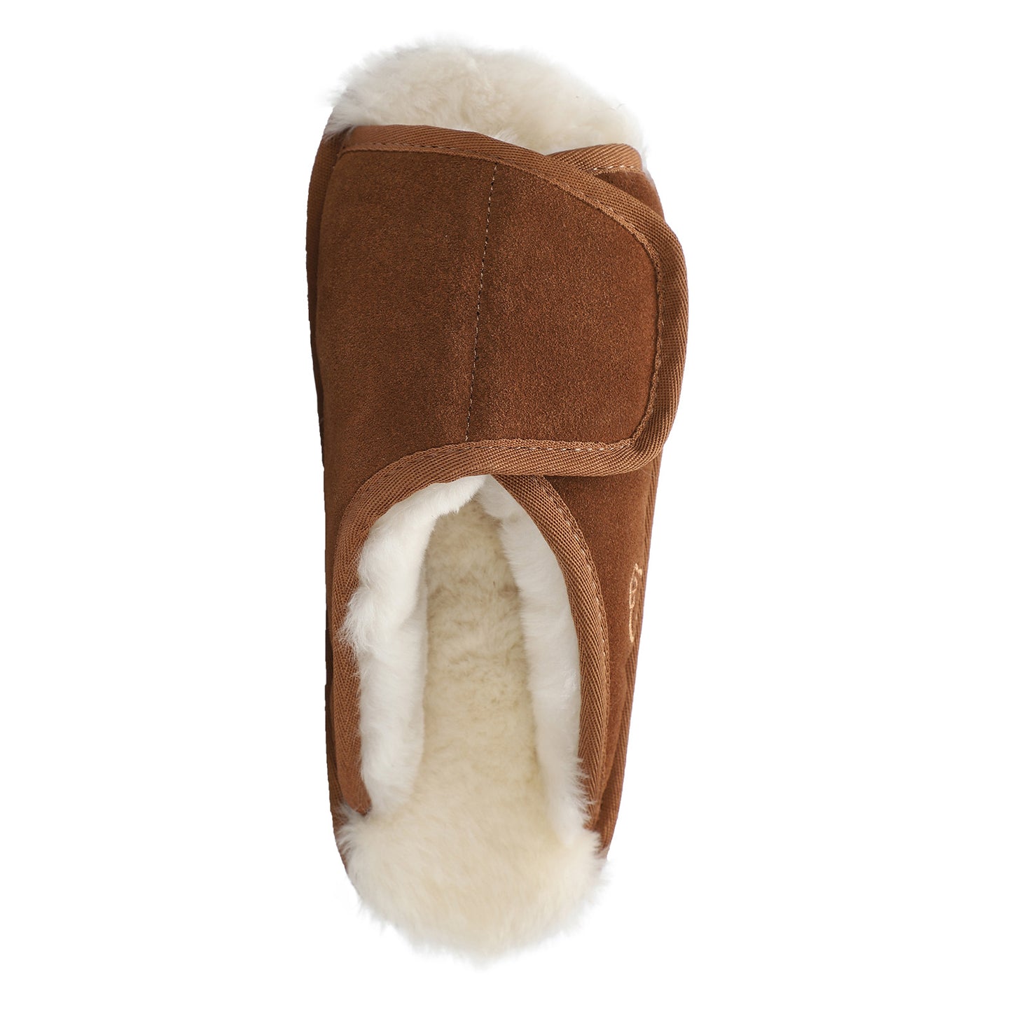 Peltz Shoes Women's Lamo APMA Slide Wrap Slipper CHESTNUT CW2338-CNT