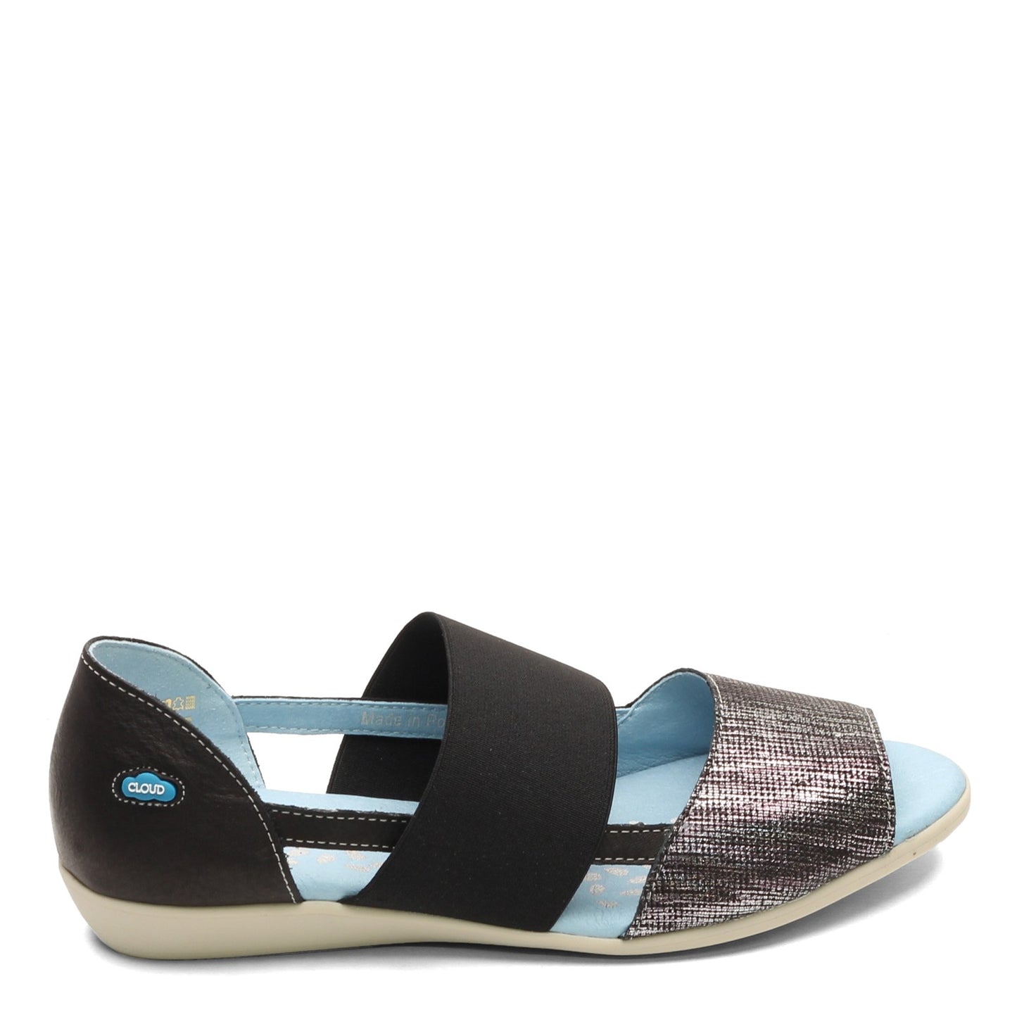 Peltz Shoes Women's Cloud Canary Dunkan Sandal BLACK CANARY-DUN BLK
