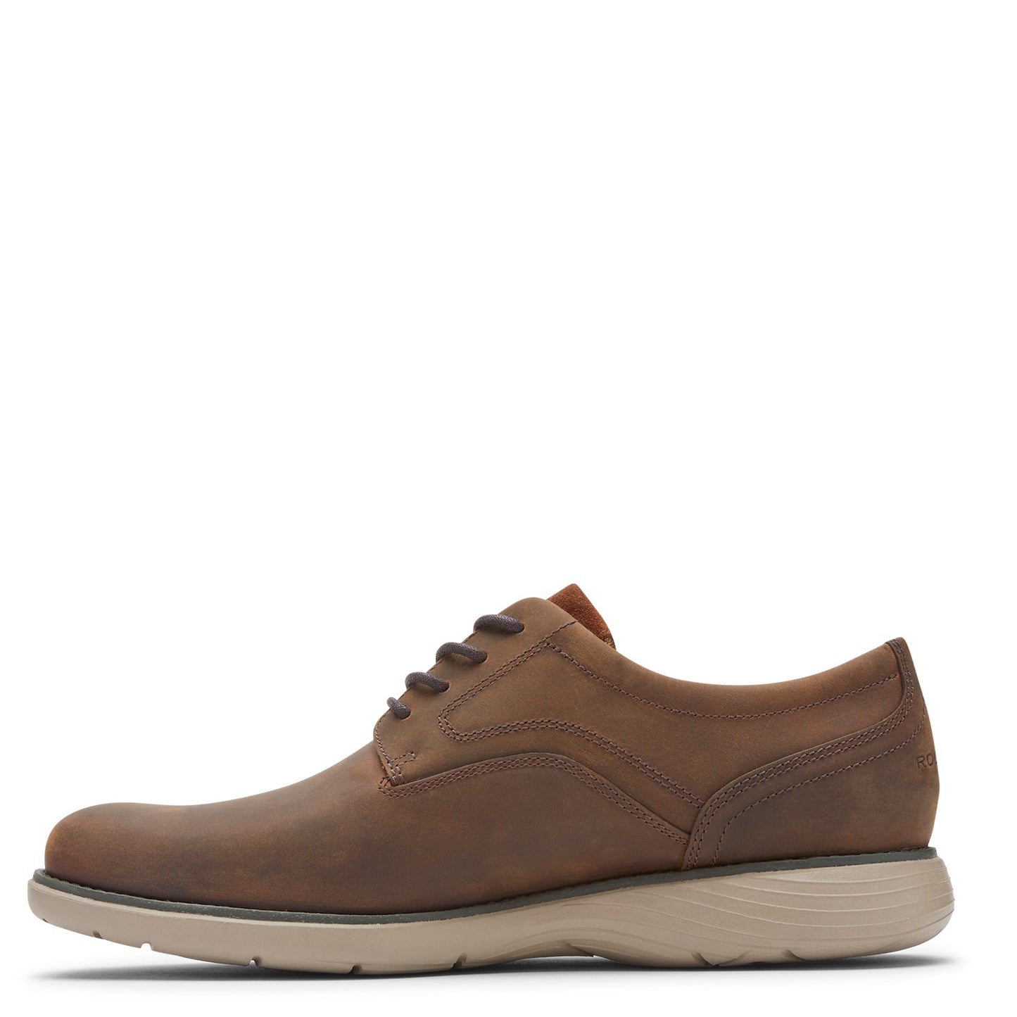Peltz Shoes Men's Rockport Garett Plain Toe Oxford NEW TAN CI2336