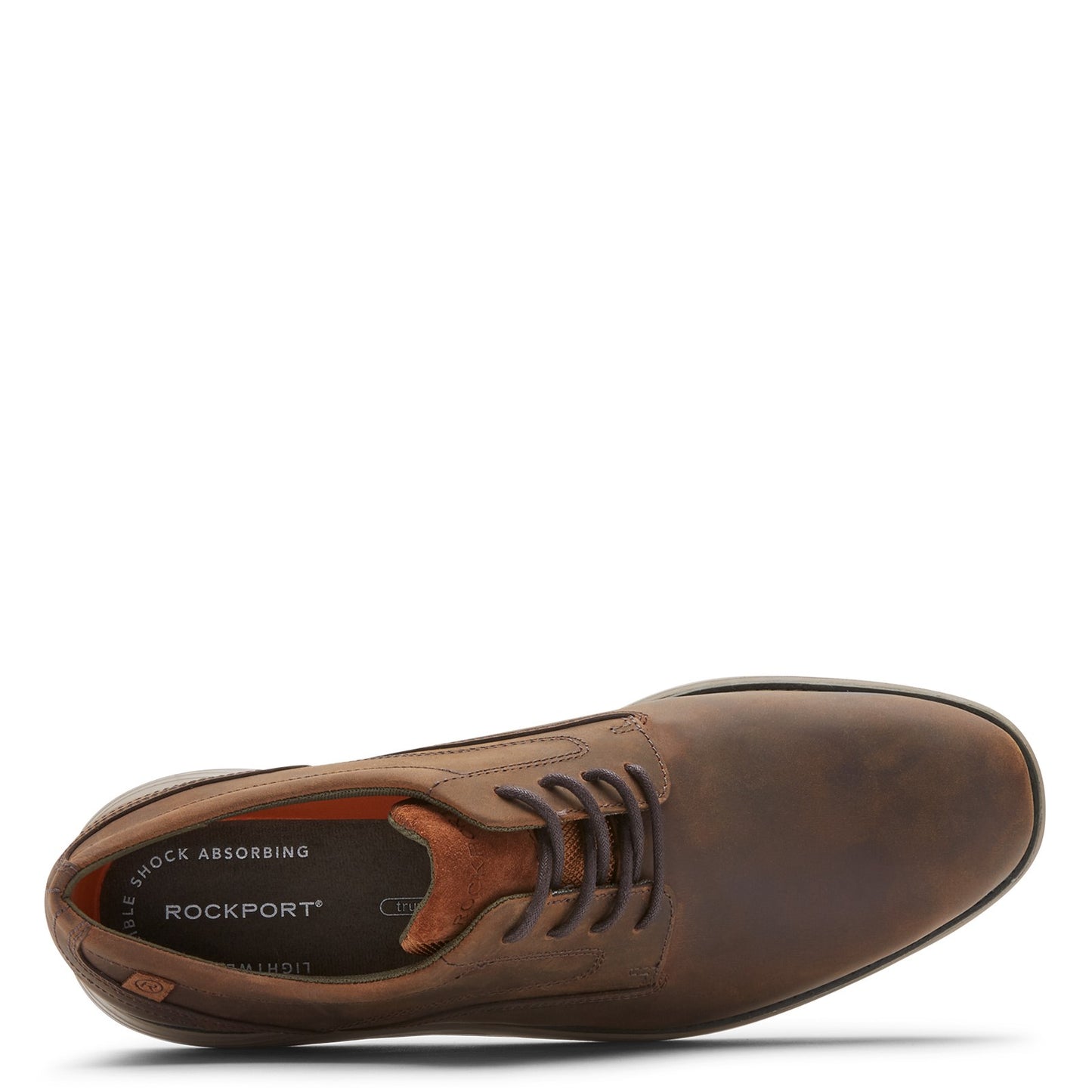 Peltz Shoes Men's Rockport Garett Plain Toe Oxford NEW TAN CI2336