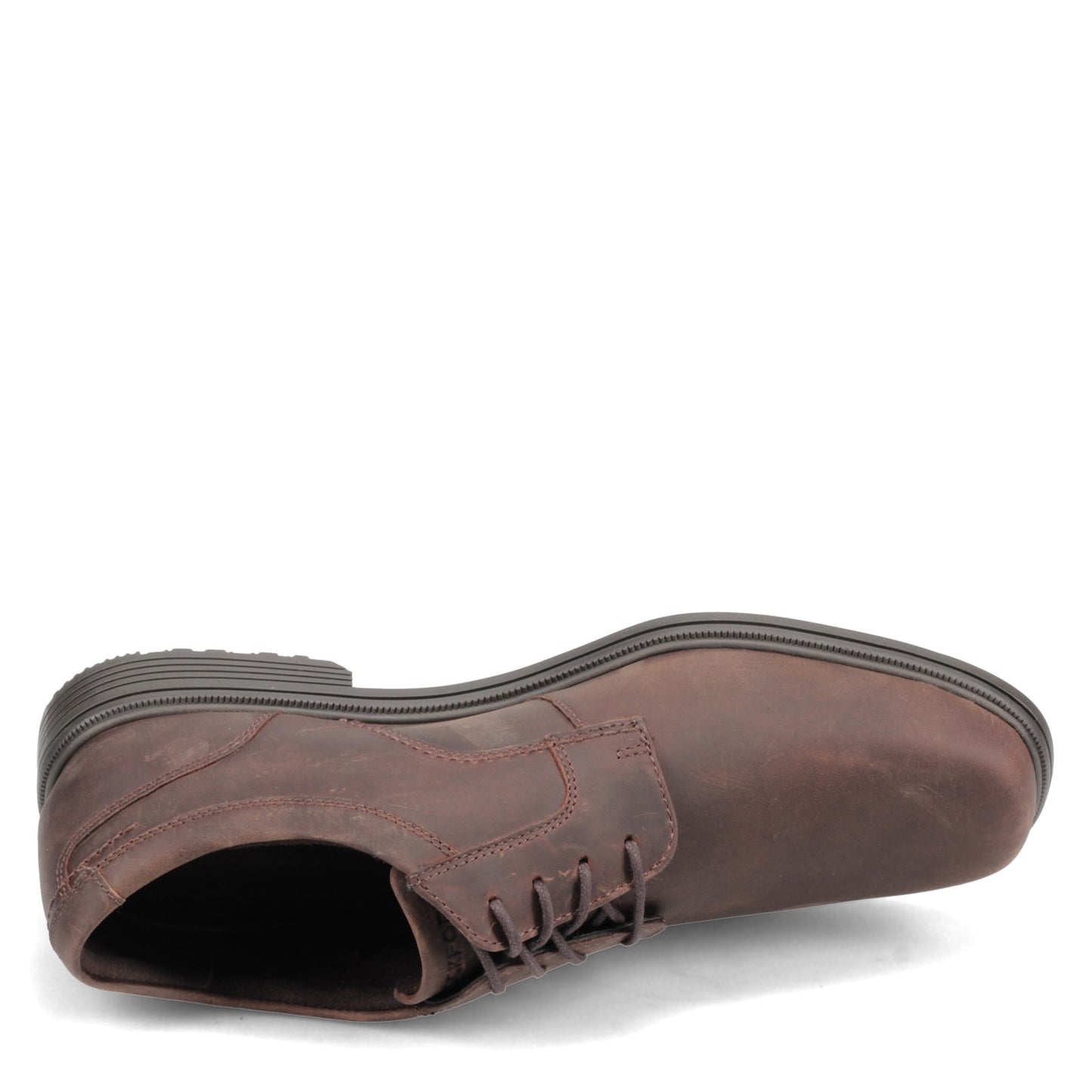 Peltz Shoes Men's Rockport Robinsyn Waterproof Plain Toe Oxford TAN CI3076