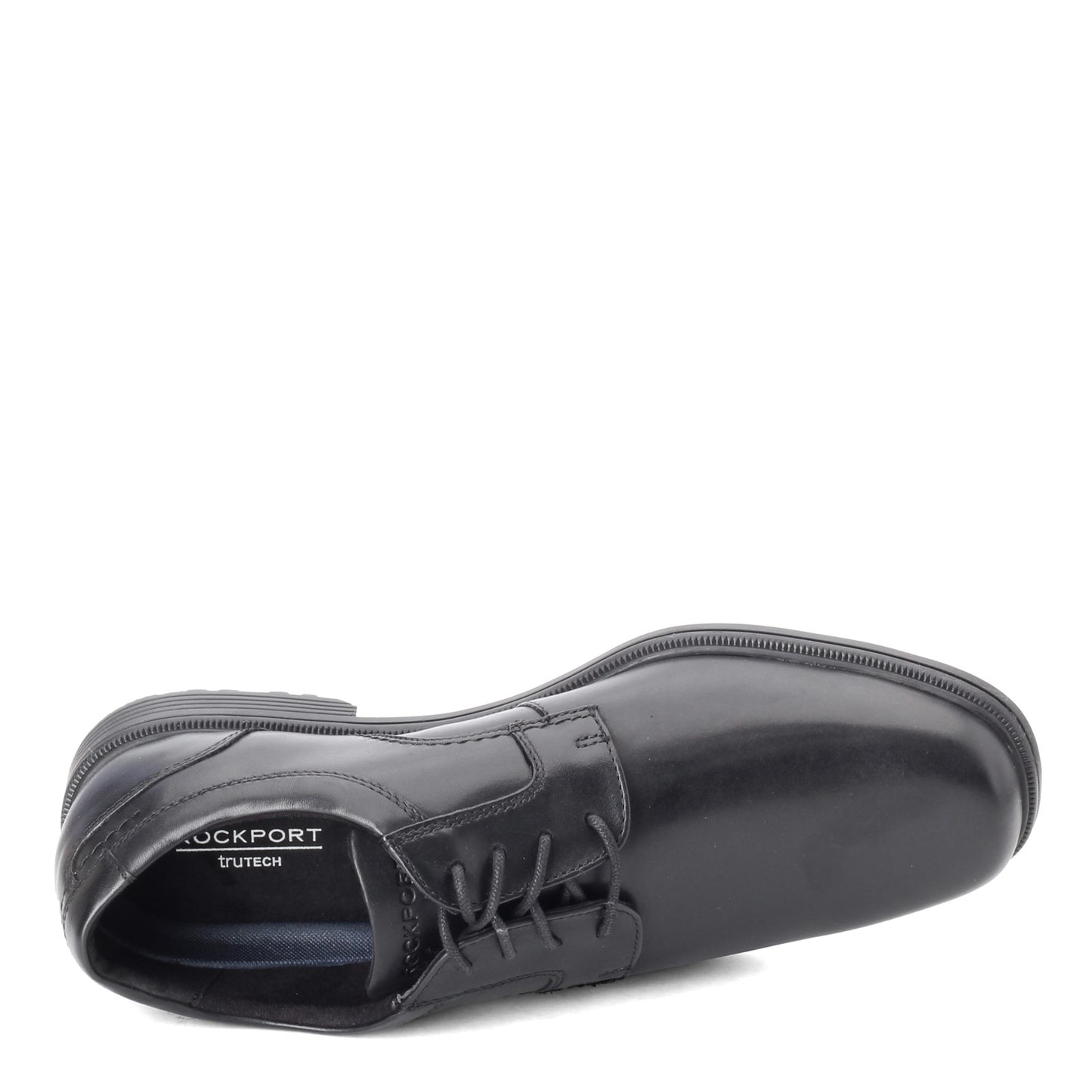 Peltz Shoes Men's Rockport Robinsyn Waterproof Plain Toe Oxford BLACK CI3077