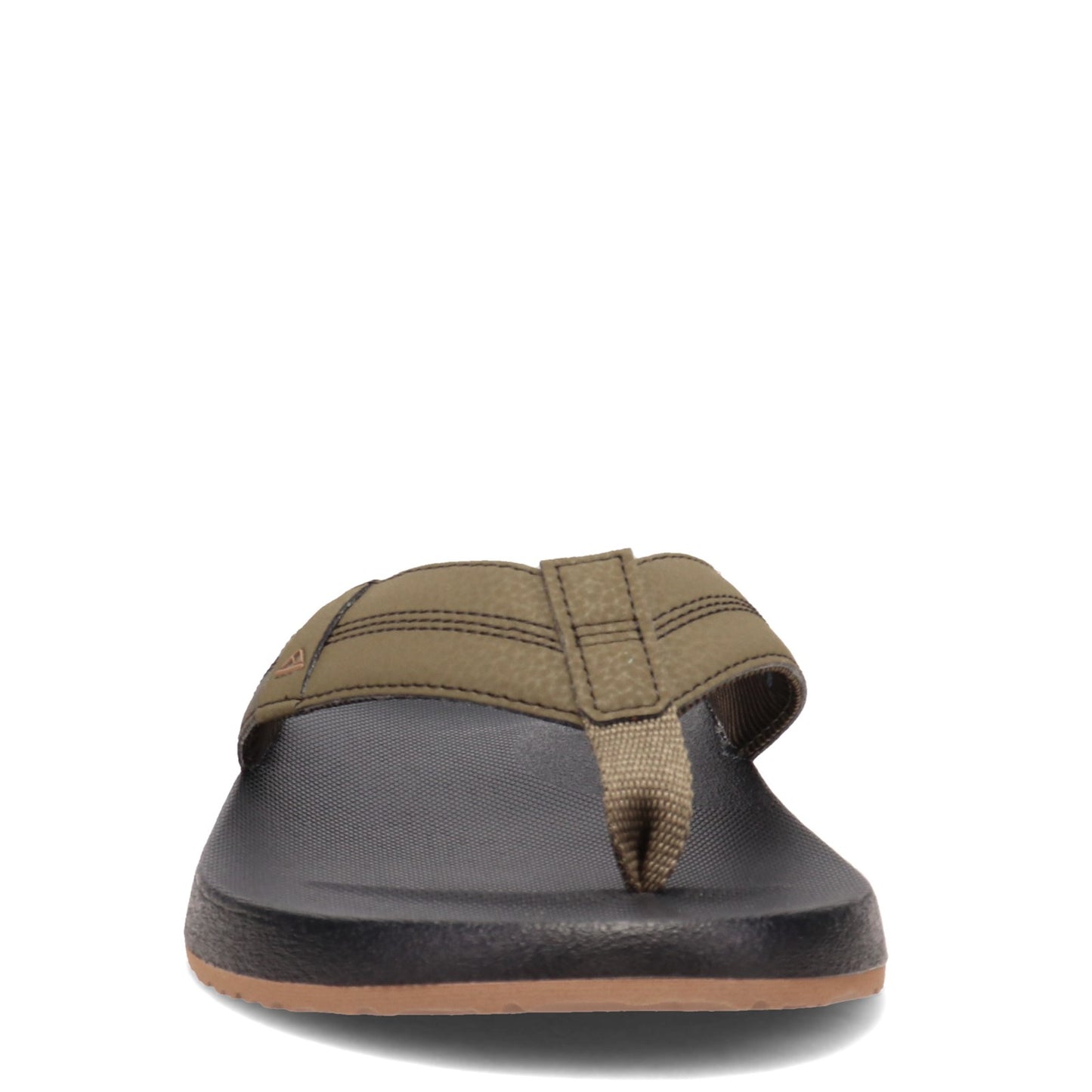 Peltz Shoes Men's Reef Cushion Bounce Thong Sandal Olive Swells CI4006
