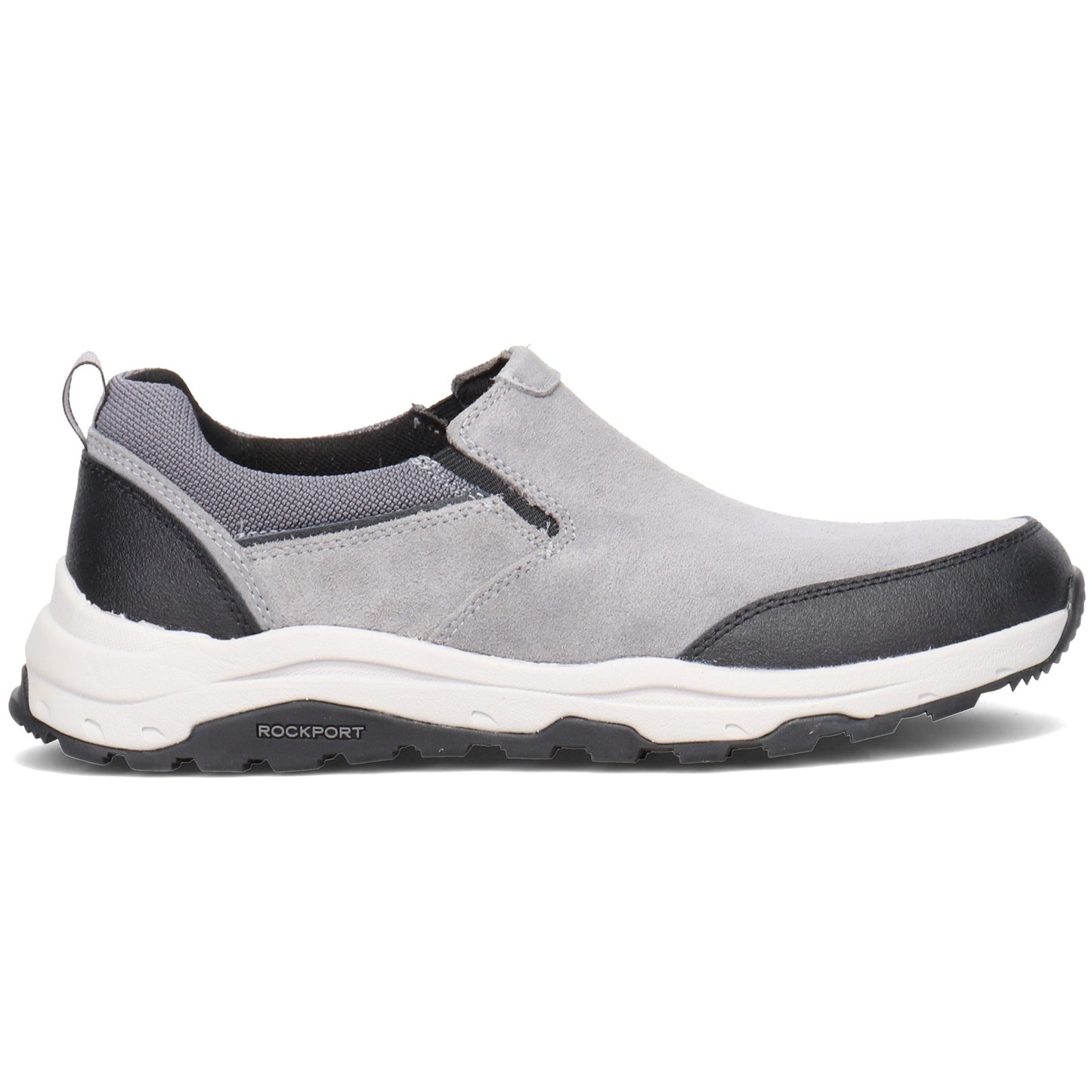 Peltz Shoes Men's Rockport Birchfield Slip-On Walking Shoe GRAY CI5245