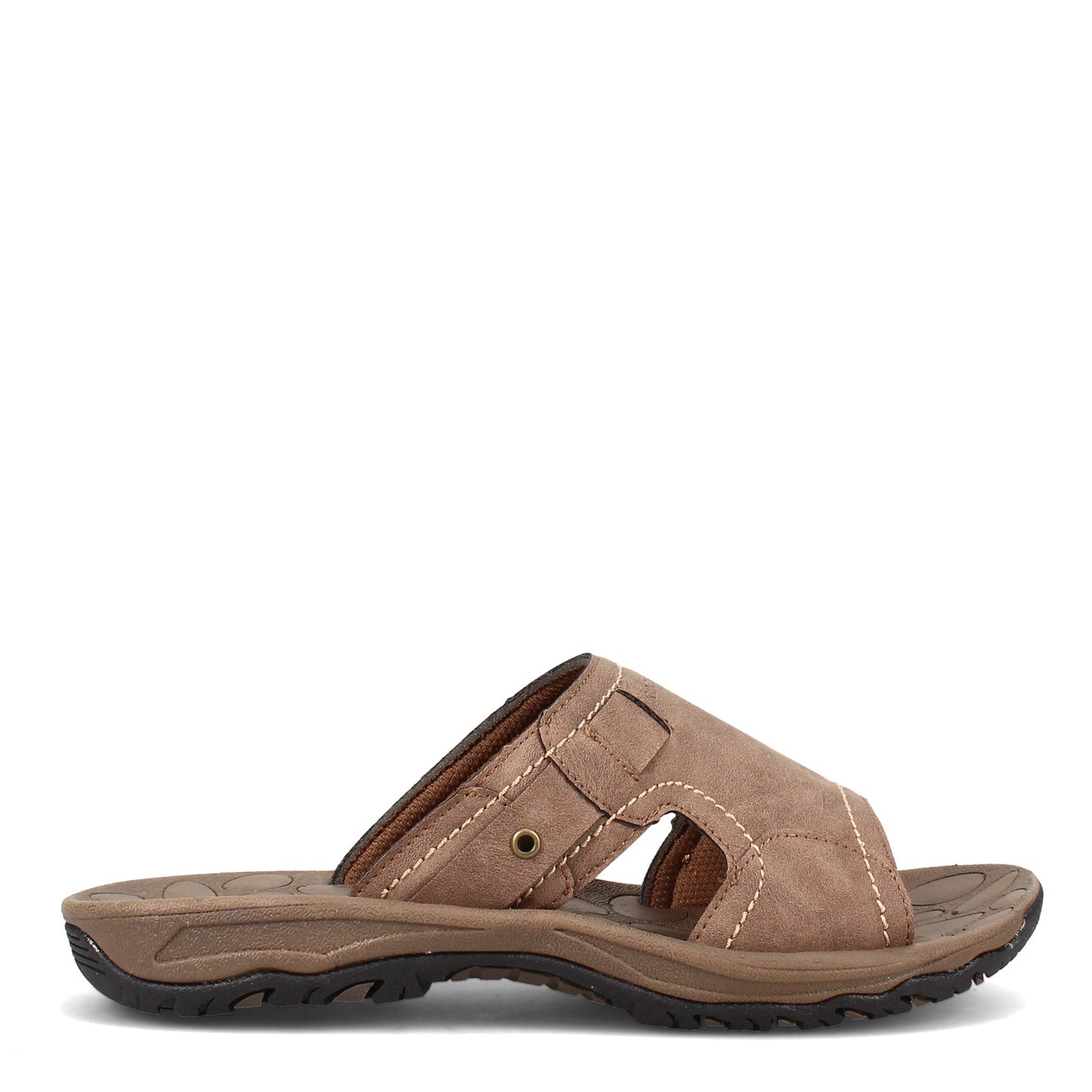 Peltz Shoes Men's Rockport Hayes Slide Sandal TAUPE CI7161