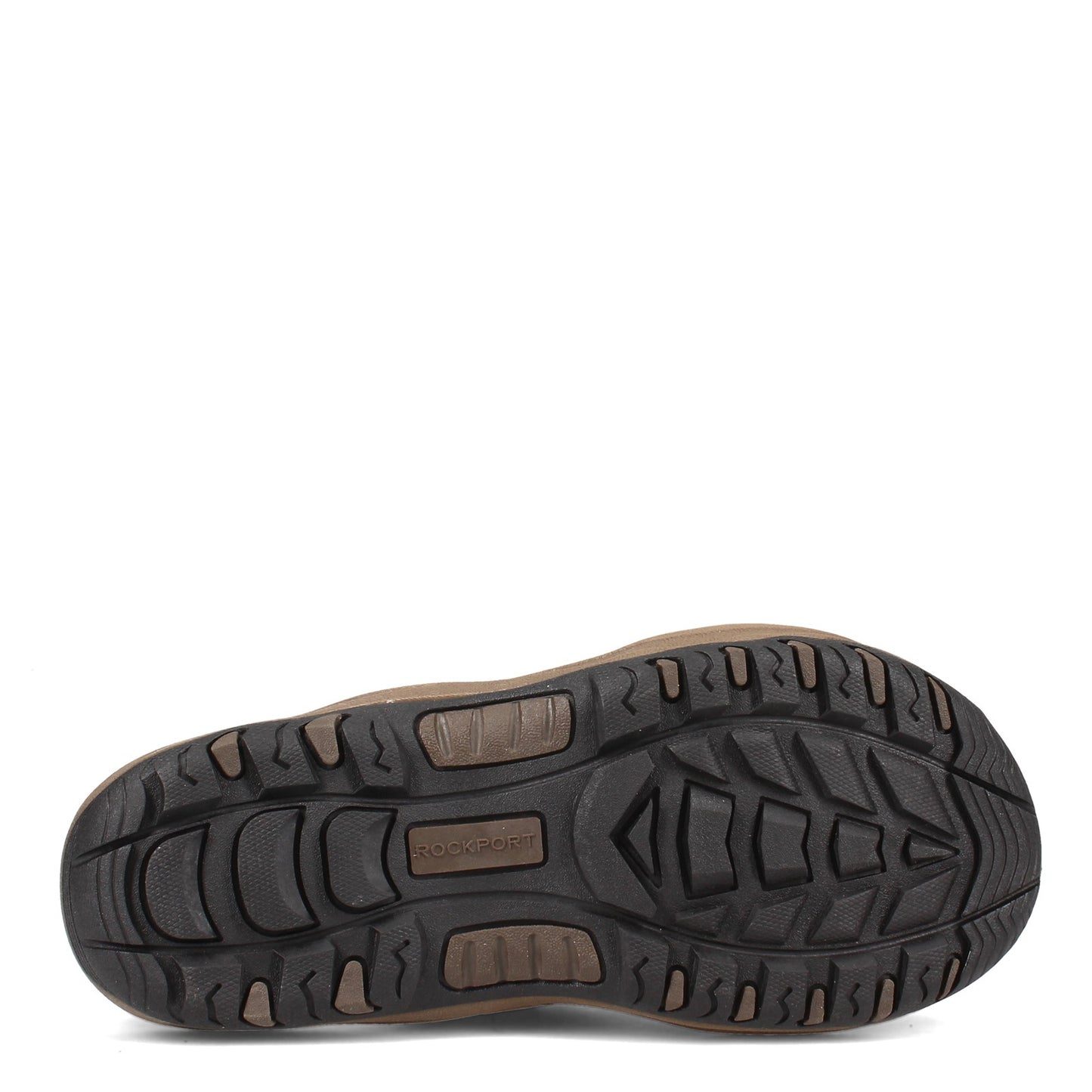 Peltz Shoes Men's Rockport Hayes Slide Sandal TAUPE CI7161