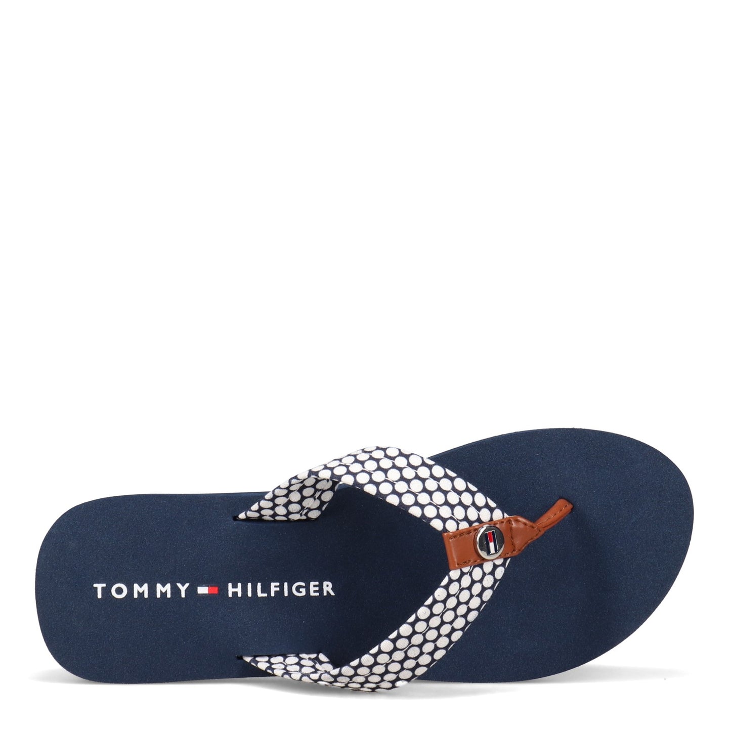 Peltz Shoes Women's Tommy Hilfiger Coldont Sandal NAVY MULTI COLDONT-DBLFB40