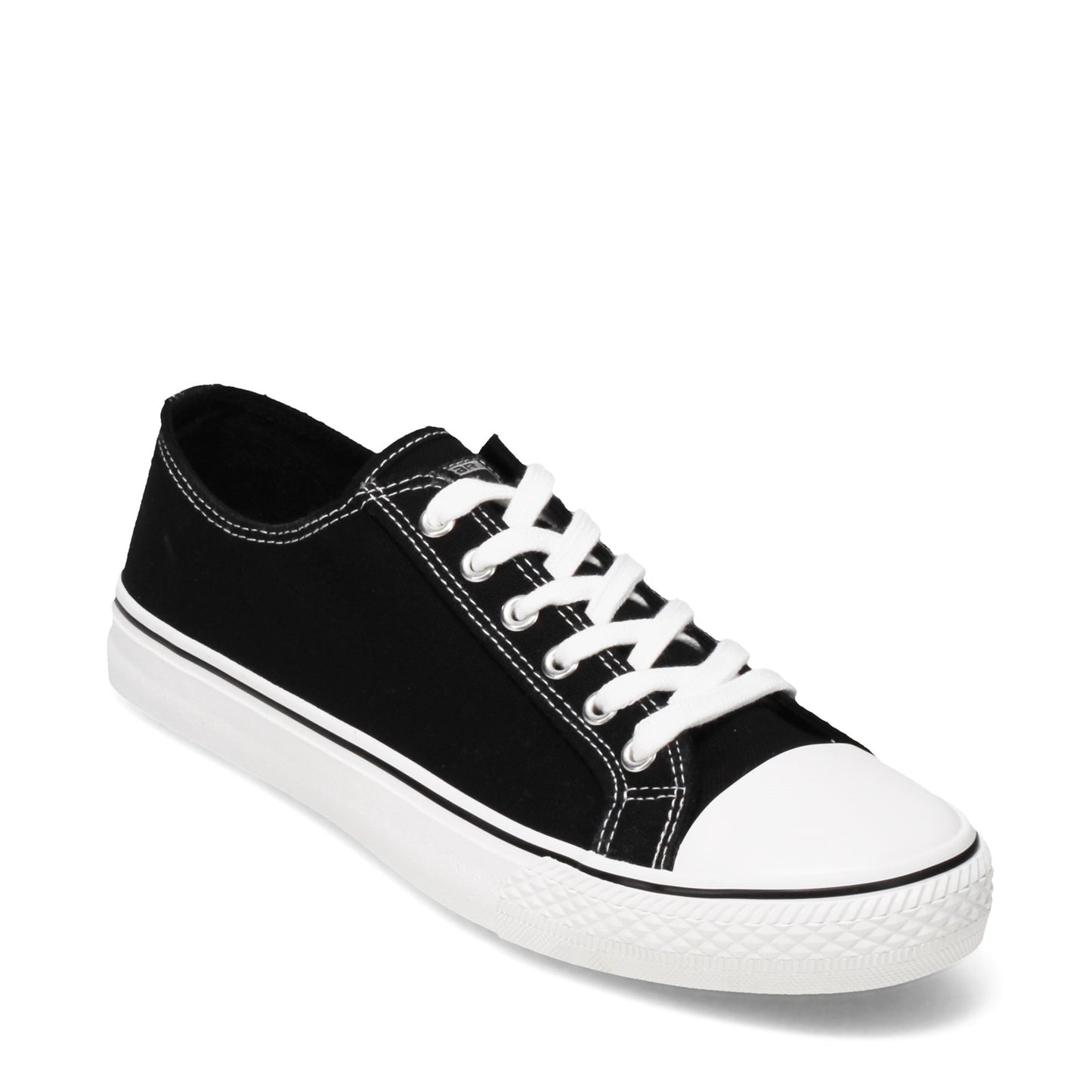 Peltz Shoes Men's Rocawear Cousey Low Top Sneaker BLACK / WHITE COUSEYLO BKW
