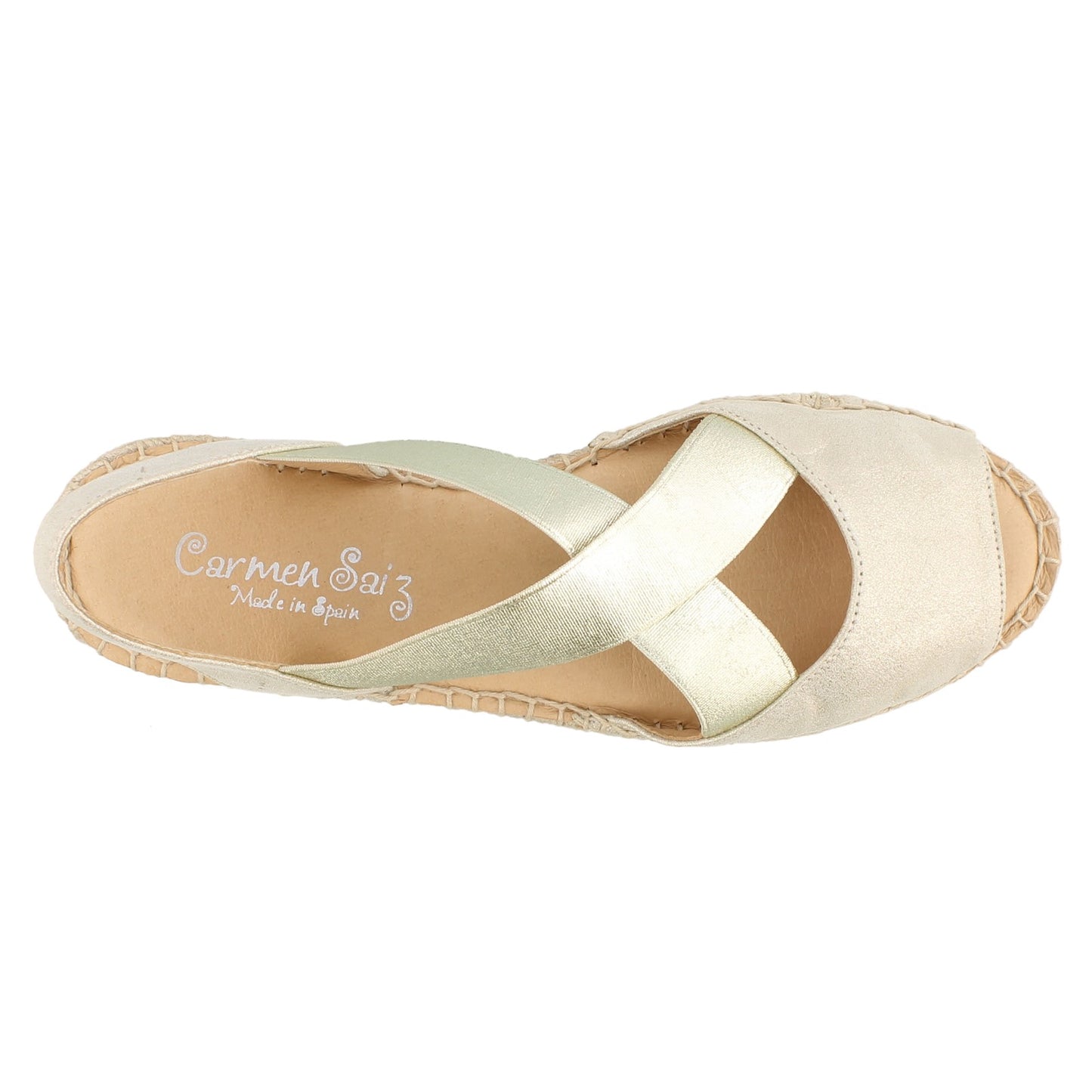 Peltz Shoes Women's Carmen Saiz CS19-10370 Sandals PLATINO CS19-10370 PLAT