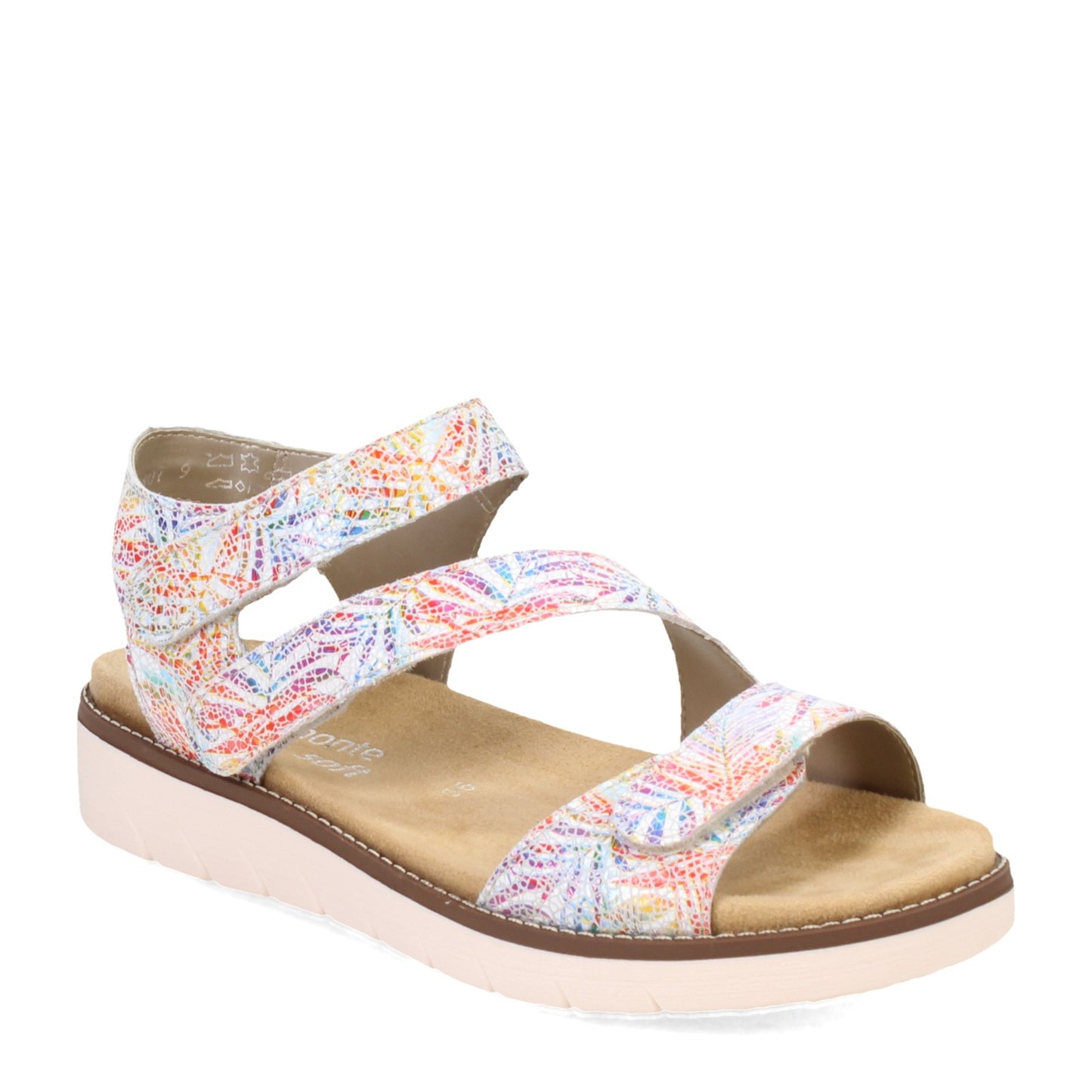 Peltz Shoes Women's Remonte D2050 Sandal WHITE D2050-92