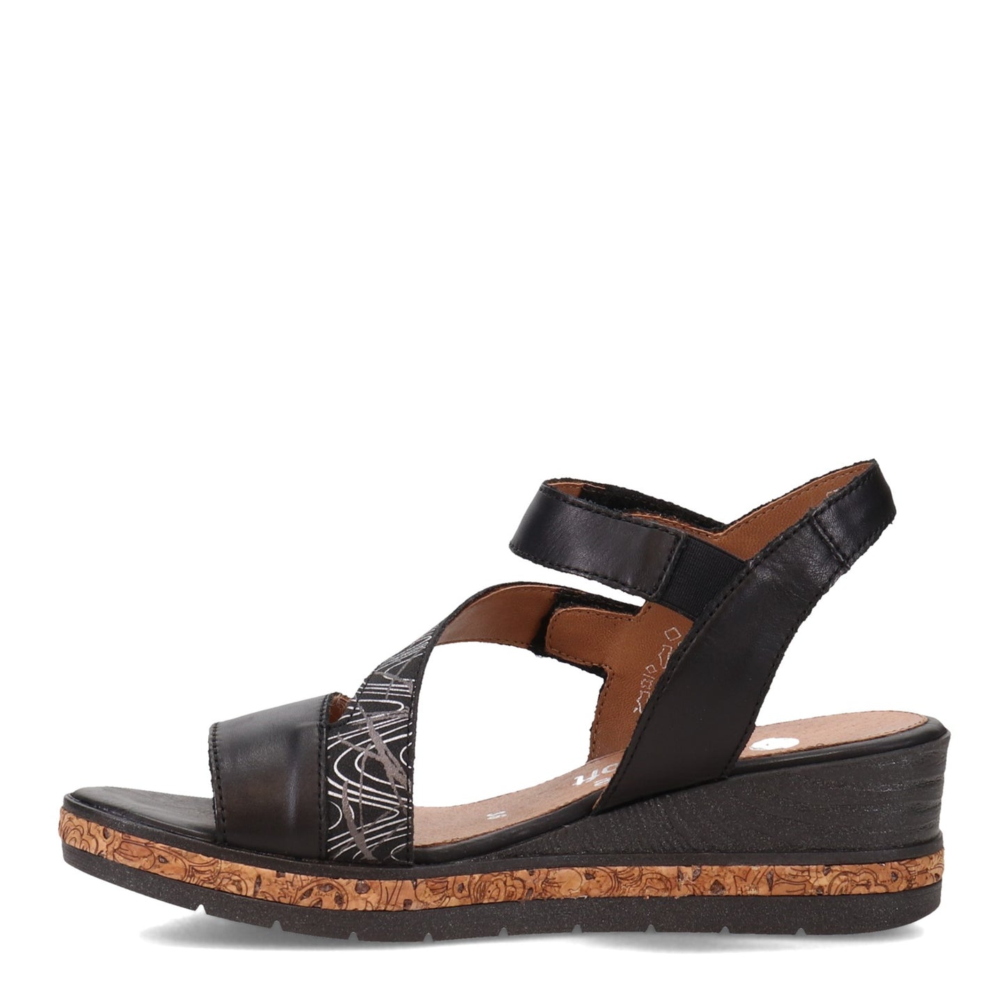 Peltz Shoes Women's Remonte D3054 Sandal BLACK D3054-02