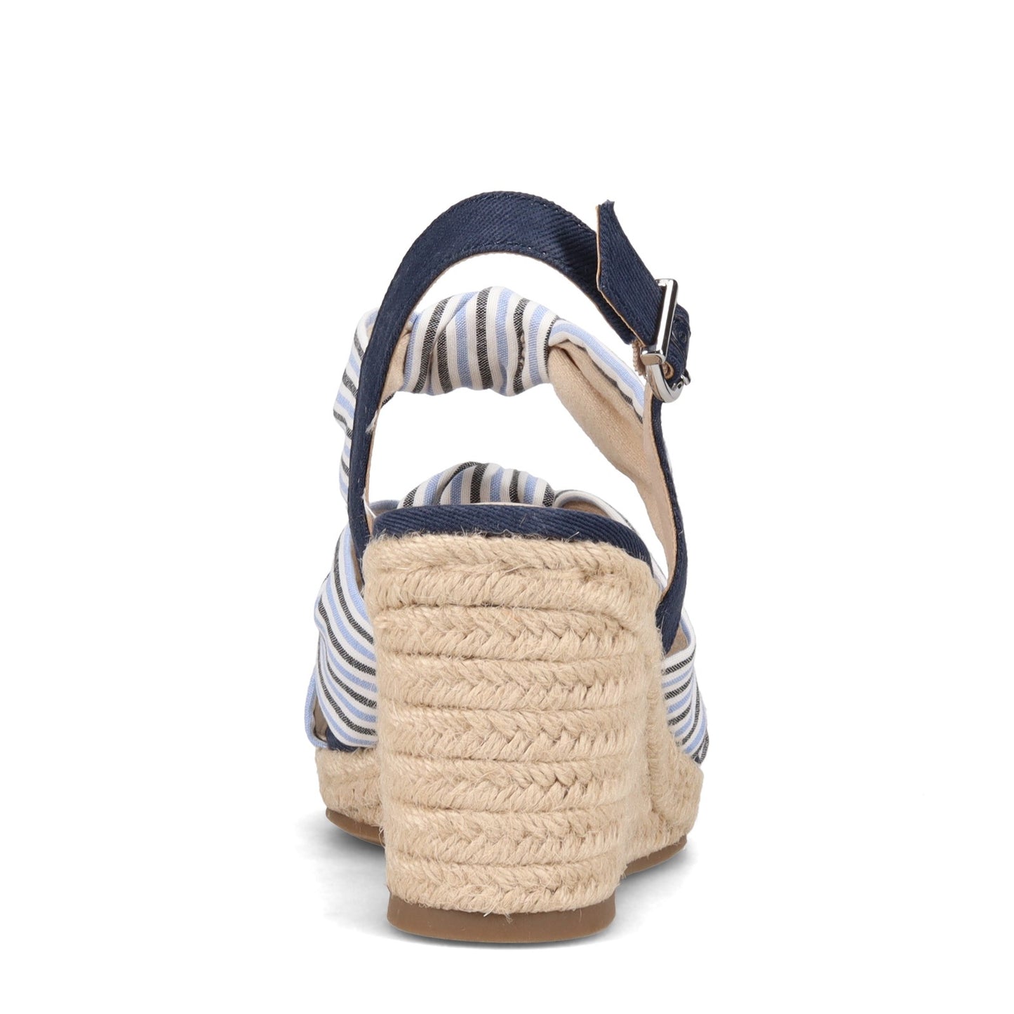 Peltz Shoes Women's LifeStride Talent Sandal Blue Seersucker D4842M2402