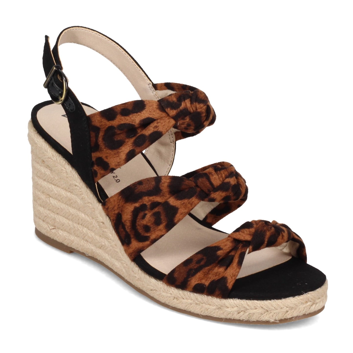 Peltz Shoes Women's LifeStride Talent Sandal Brown Leopard D4842M3200