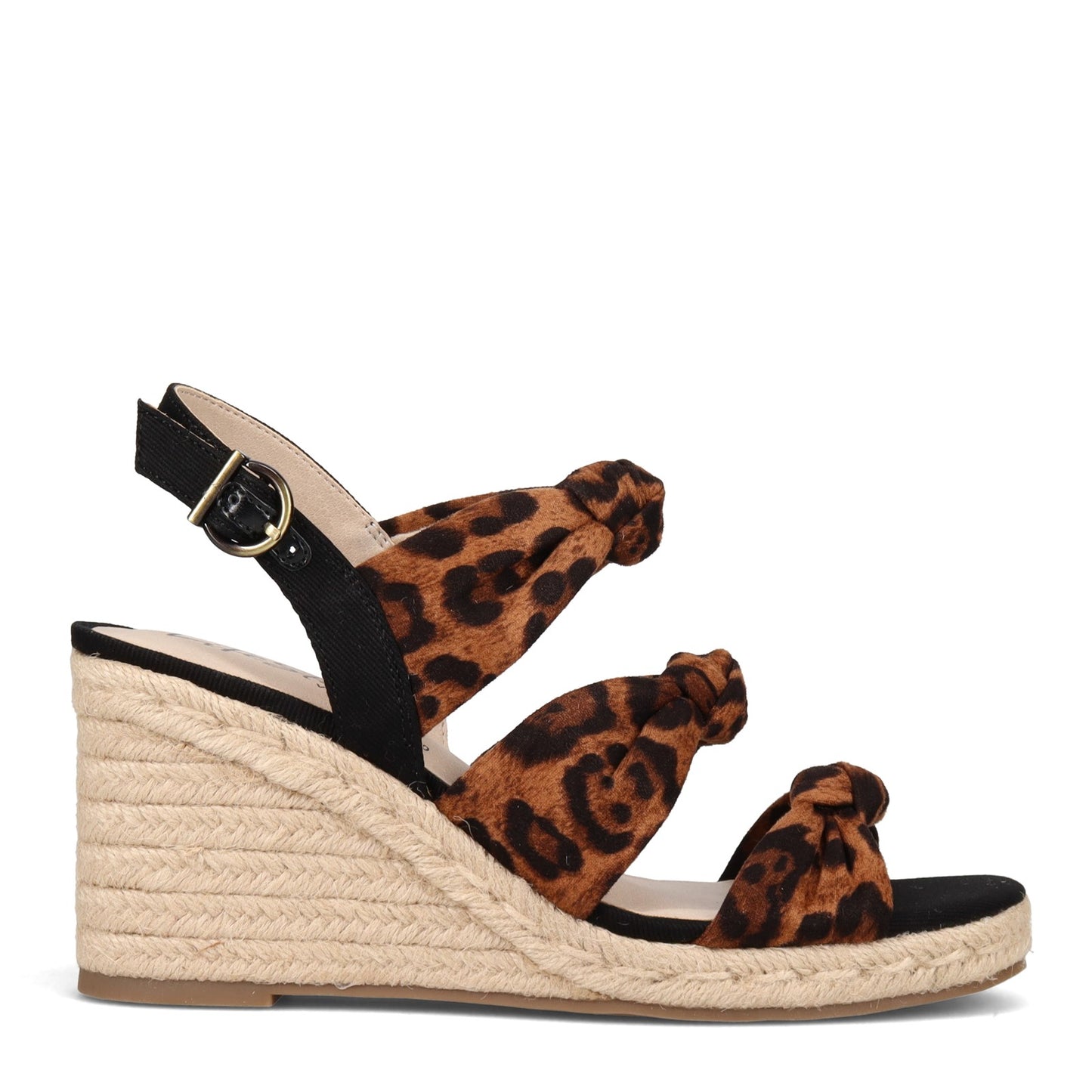 Peltz Shoes Women's LifeStride Talent Sandal Brown Leopard D4842M3200
