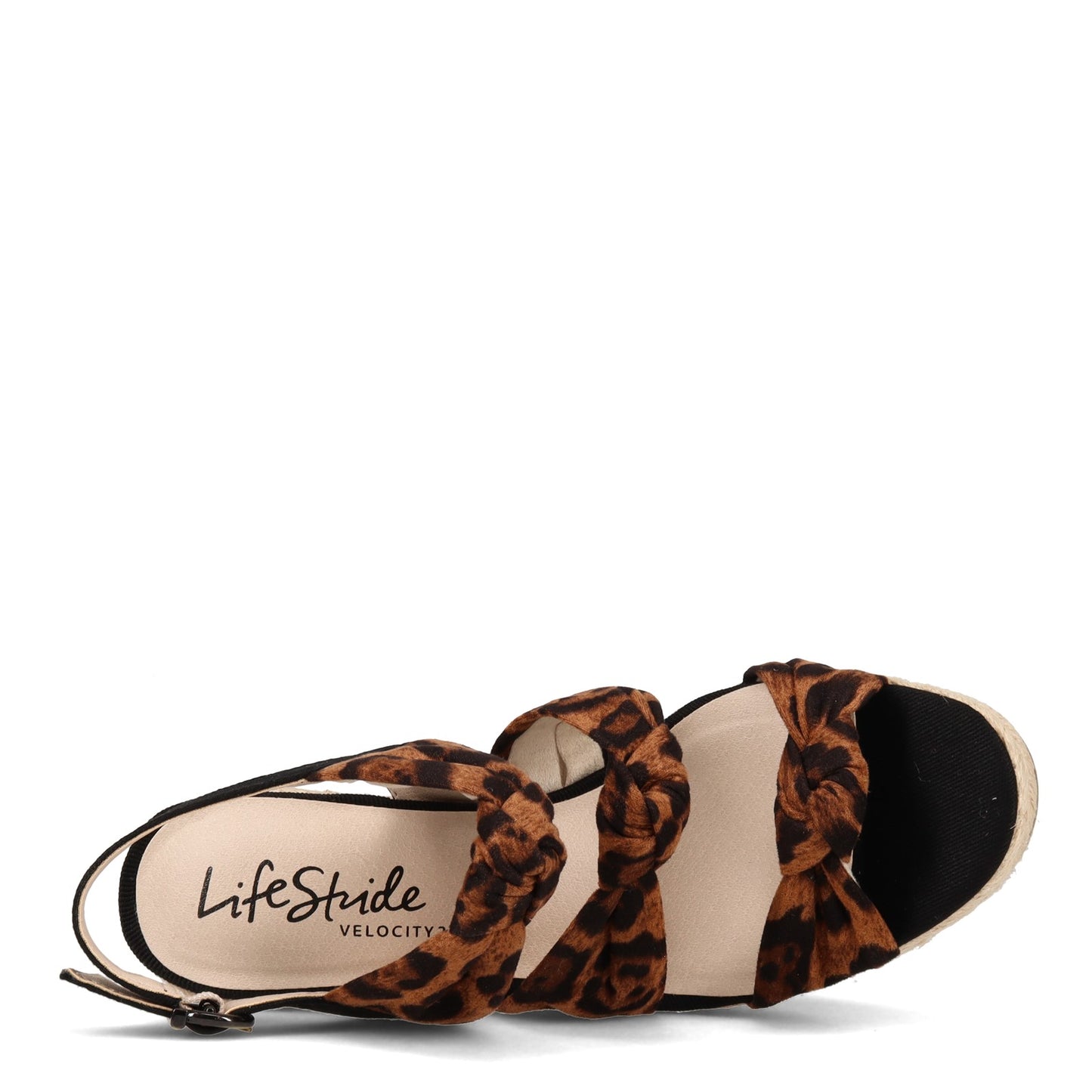 Peltz Shoes Women's LifeStride Talent Sandal Brown Leopard D4842M3200